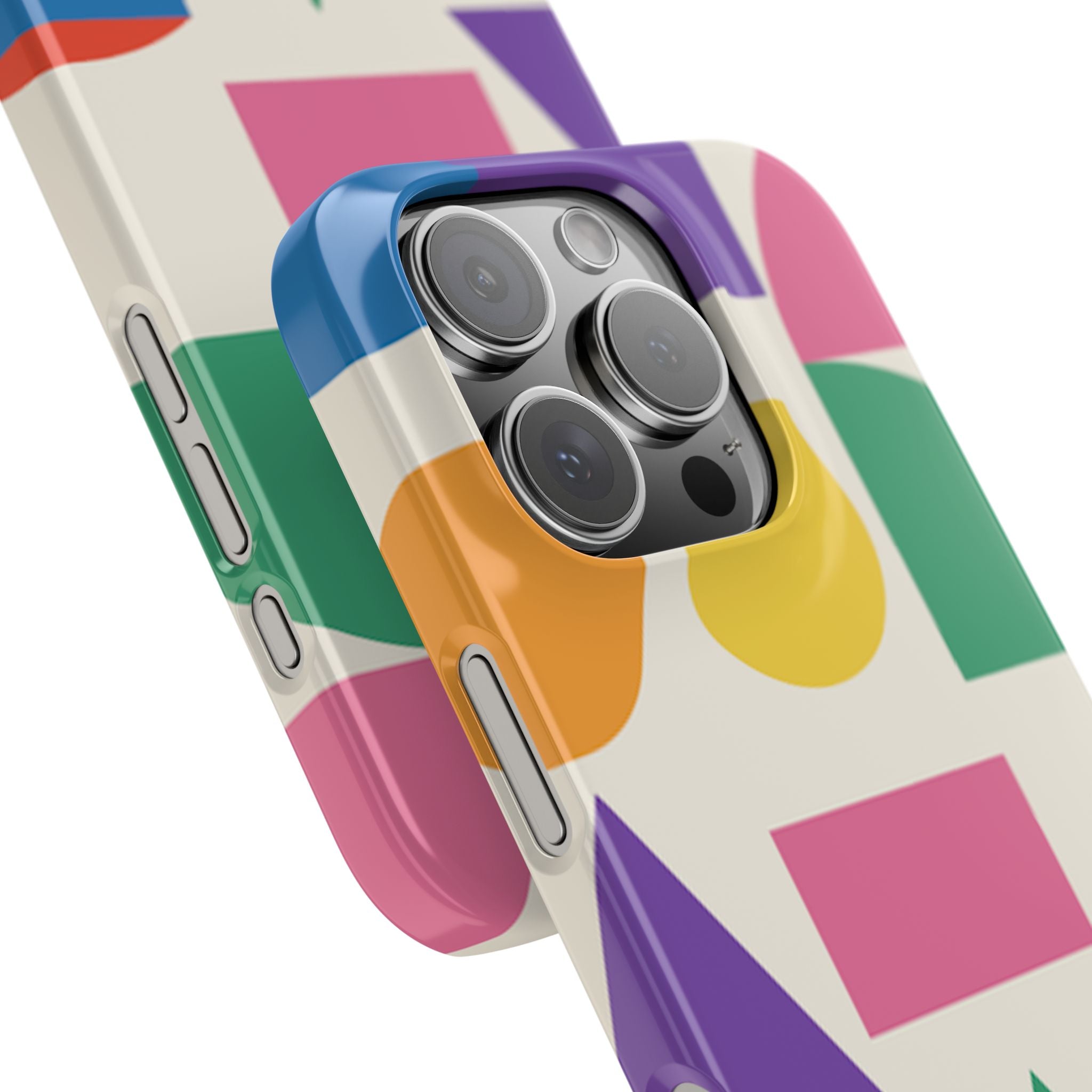 Color Block Shapes Phone Case