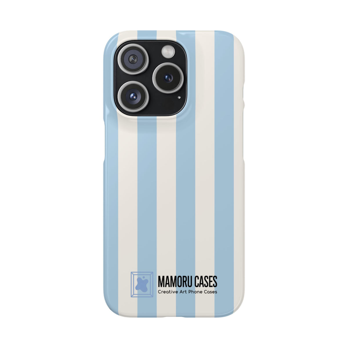Sky Blue Stripe Phone Case