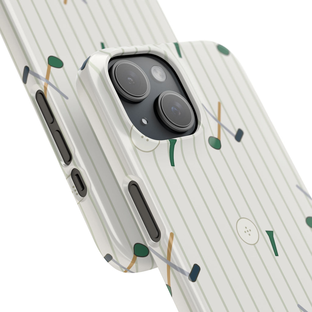 Mamoru Cases | Golf Pattern Snap Phone Case Tee & Mallet Design