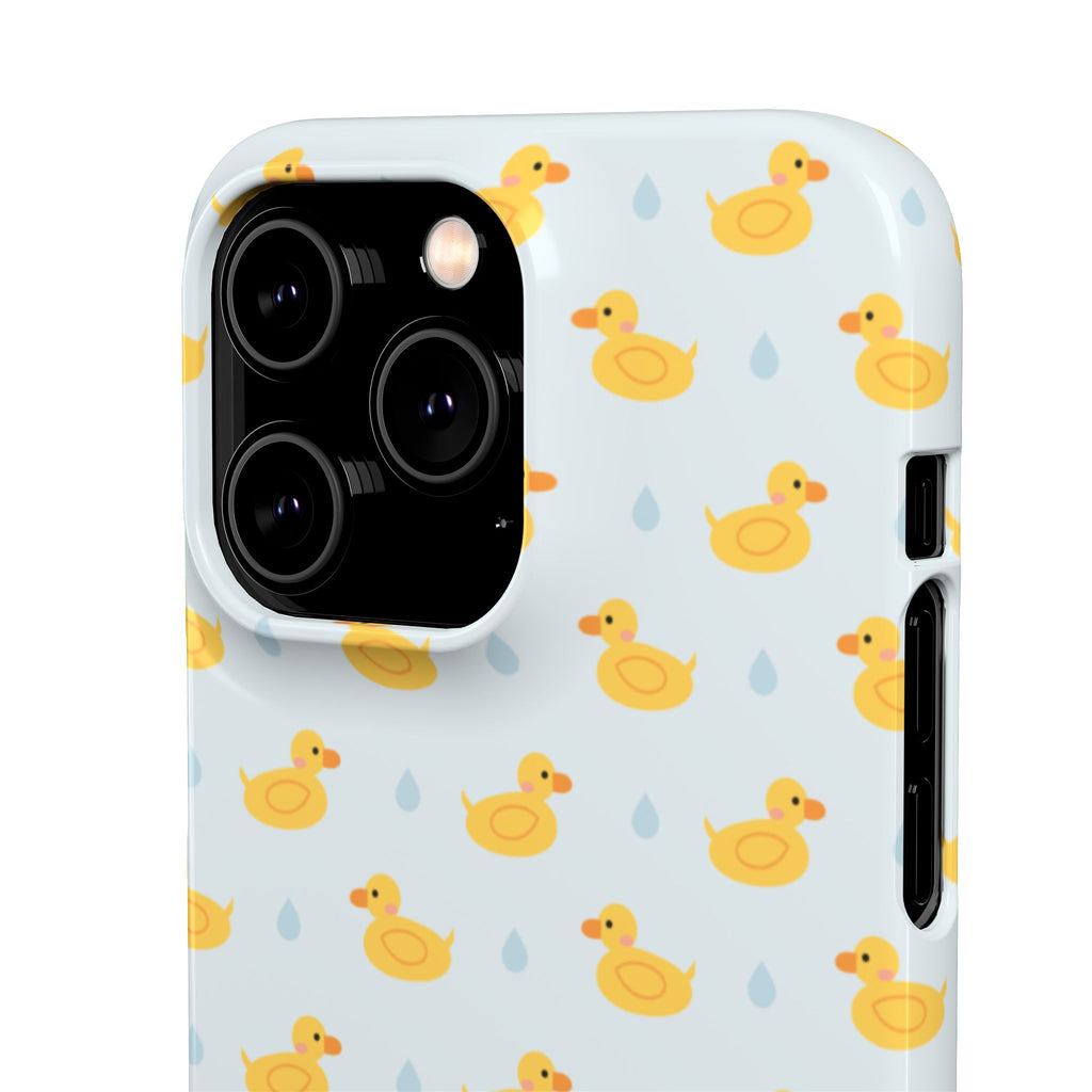 Rubber Duck Pattern Phone Case — Cute Yellow Ducks Waterproof Design