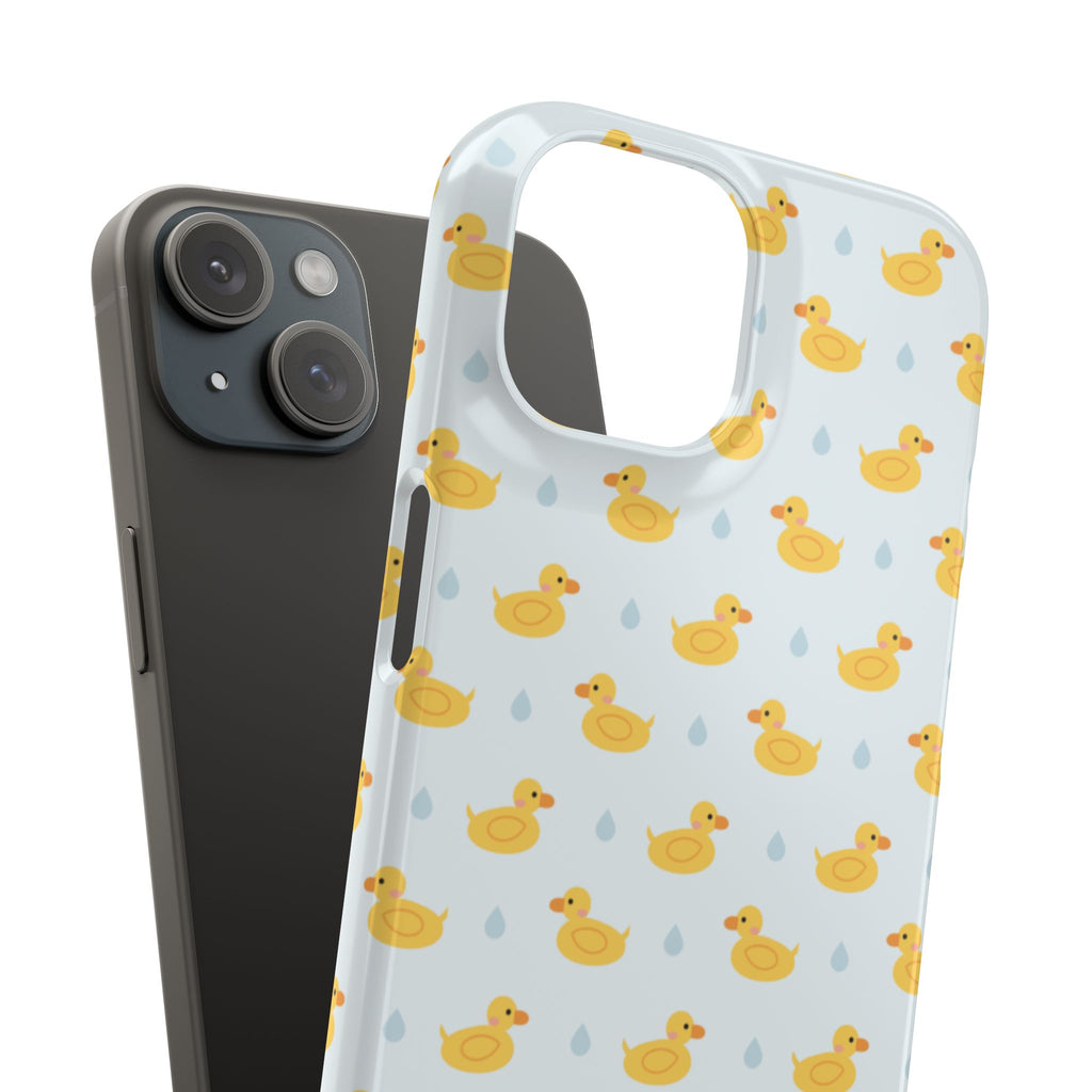 Rubber Duck Pattern Phone Case — Cute Yellow Ducks Waterproof Design