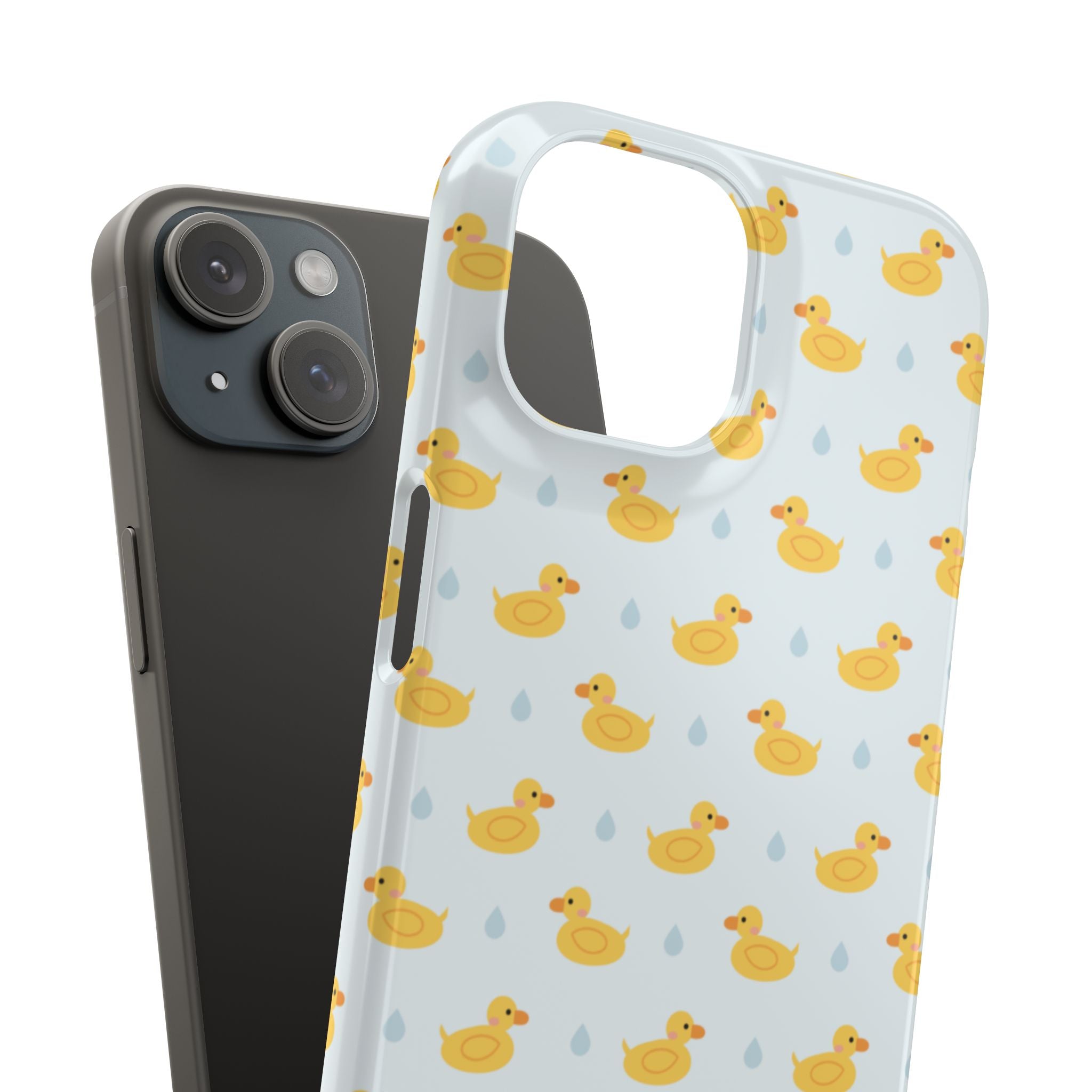 Rubber Duck Pattern Phone Case — Cute Yellow Ducks Waterproof Design