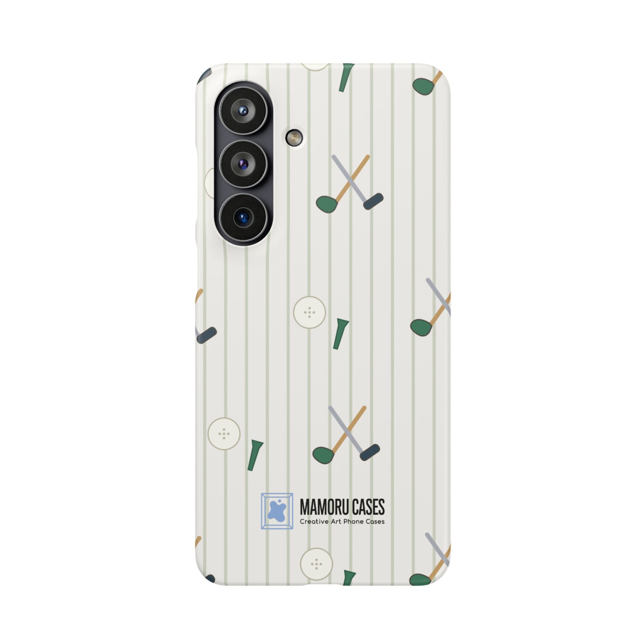 Mamoru Cases | Golf Pattern Snap Phone Case Tee & Mallet Design
