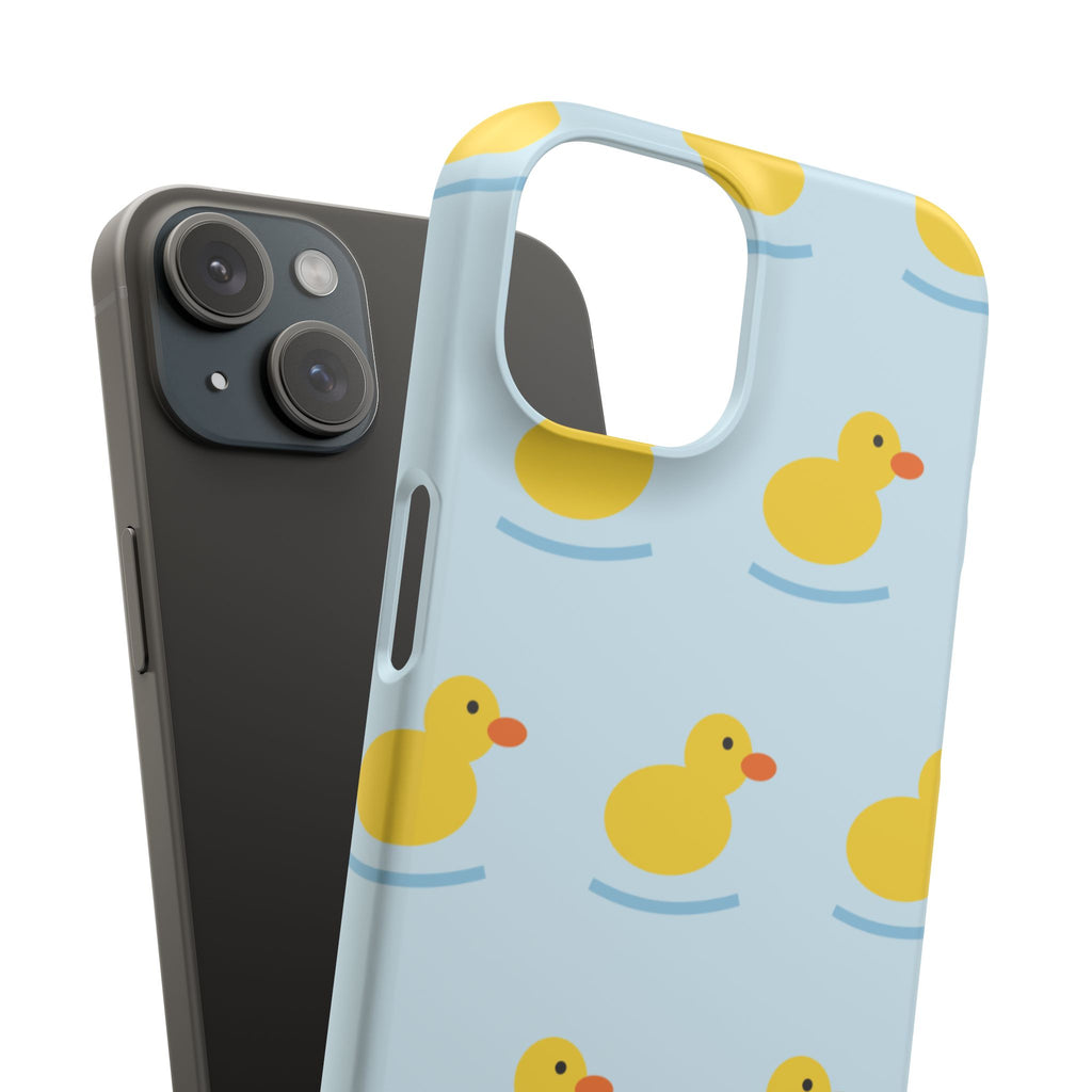 Rubber Duck Phone Case — Cute Yellow Duck Pattern iPhone Case