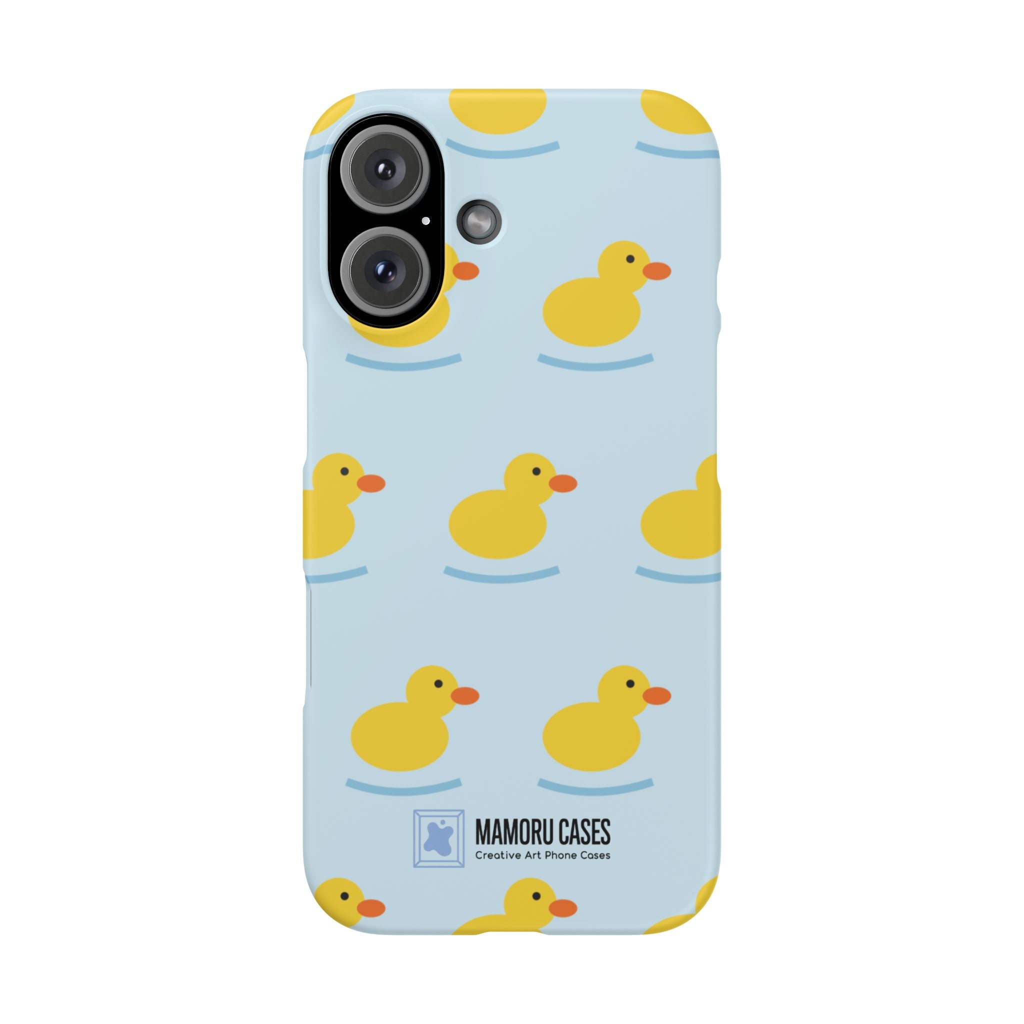 Rubber Duck Phone Case — Cute Yellow Duck Pattern iPhone Case