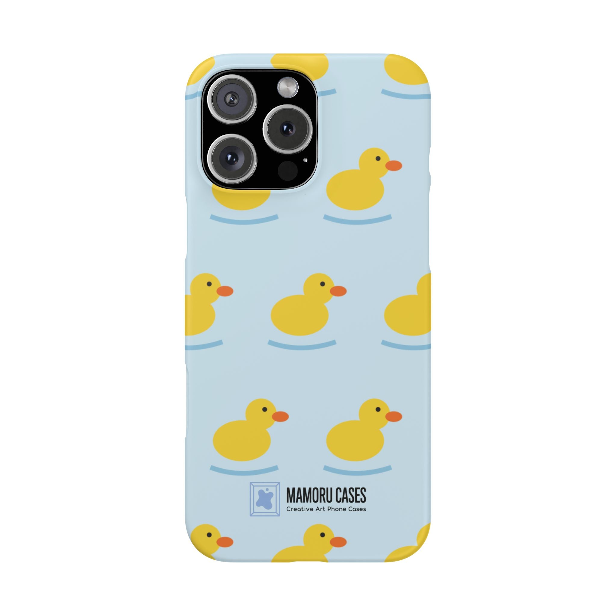 Rubber Duck Phone Case — Cute Yellow Duck Pattern iPhone Case
