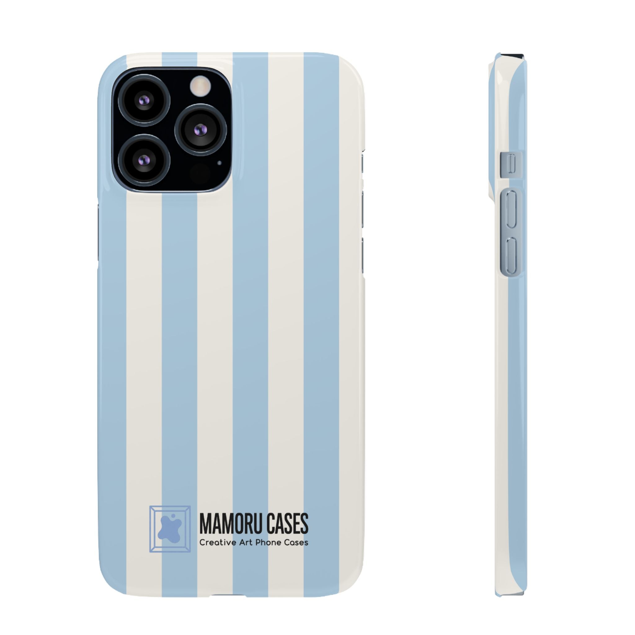 Sky Blue Stripe Phone Case