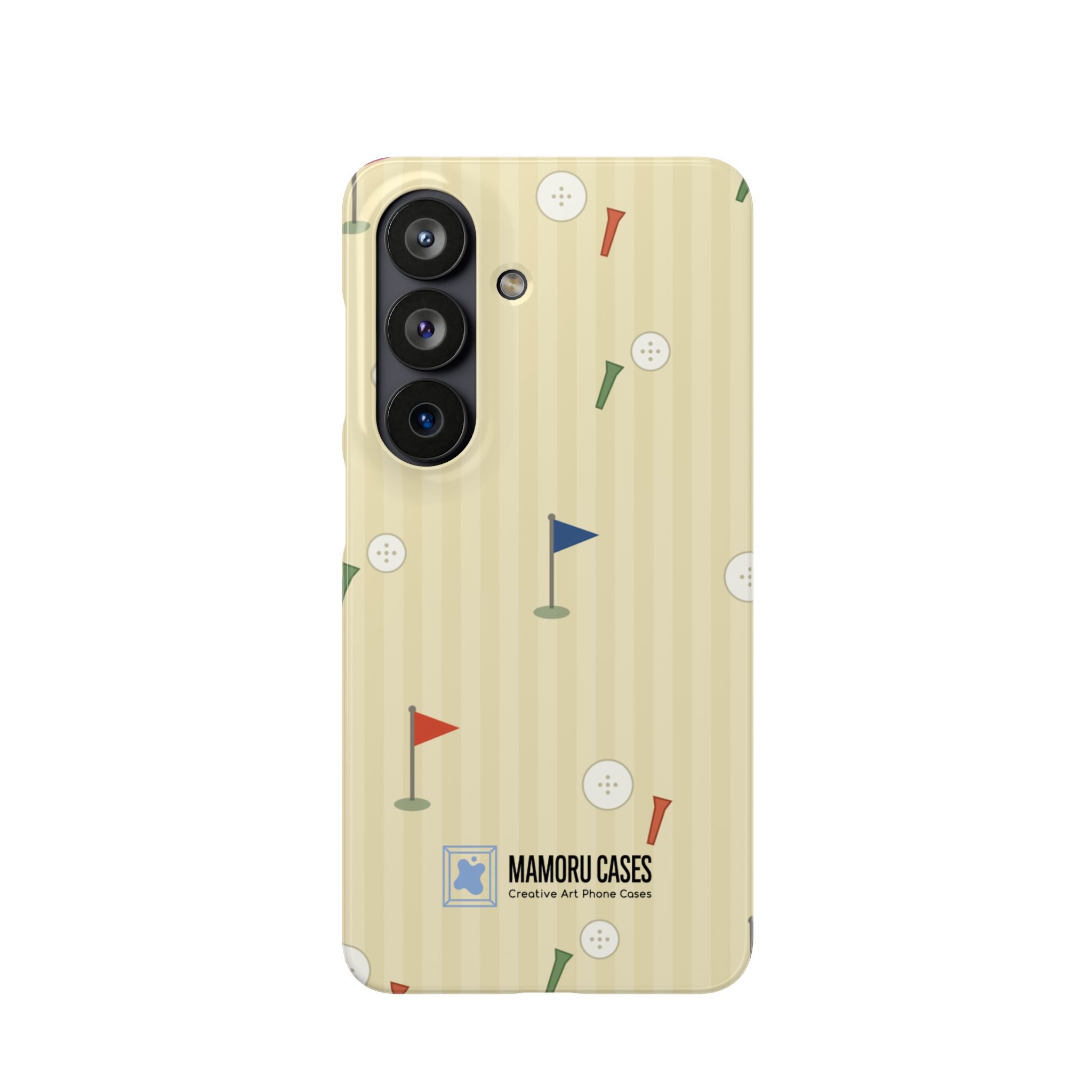 Golf Tee & Button Pattern Phone Case — Slim Snap Phone Case