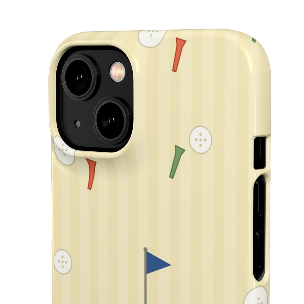 Golf Tee & Button Pattern Phone Case — Slim Snap Phone Case