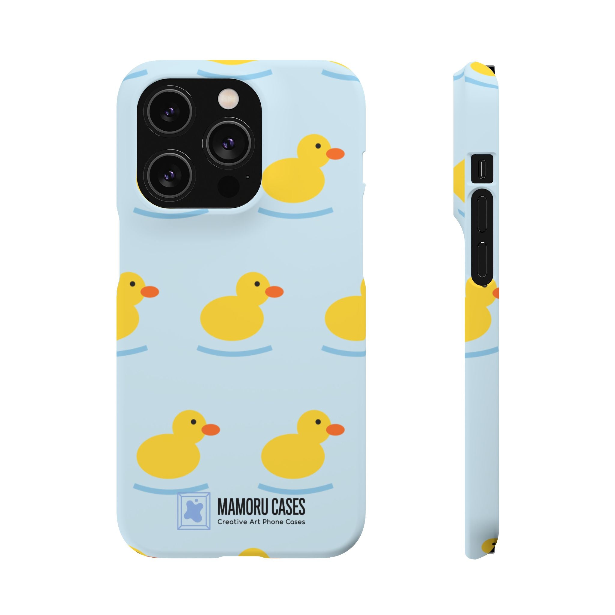 Rubber Duck Phone Case — Cute Yellow Duck Pattern iPhone Case