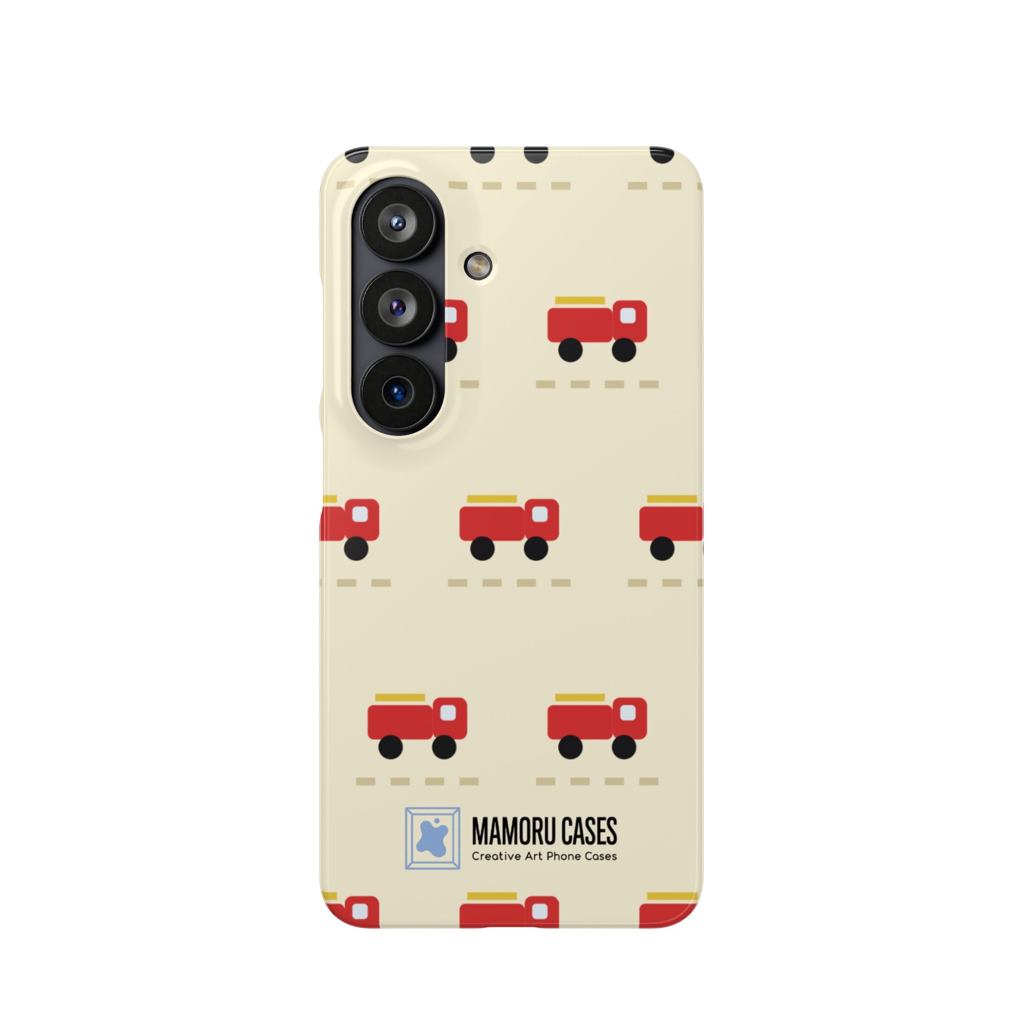 Fire Truck Pattern Phone Case — Cute Retro Kids iPhone Cover