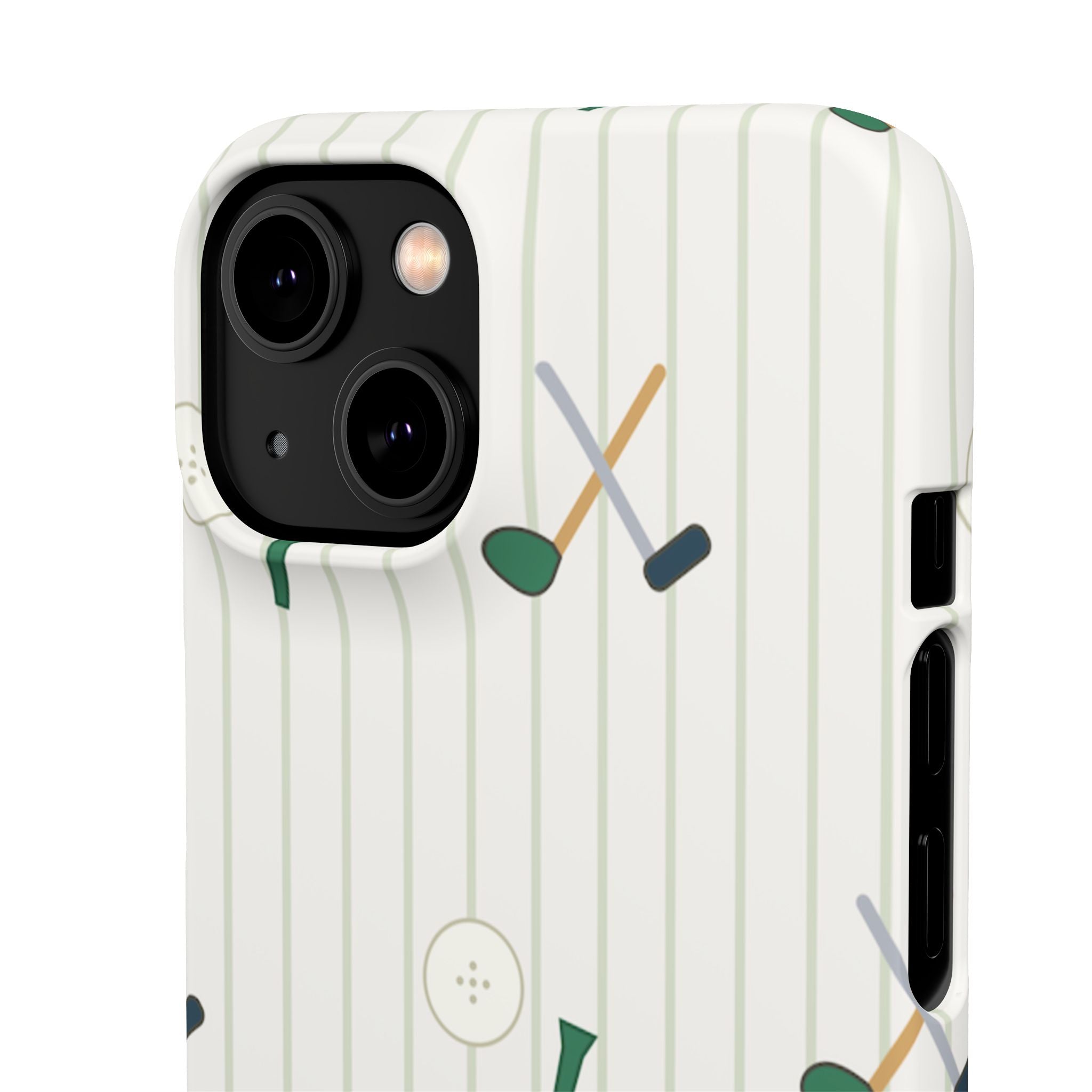 Mamoru Cases | Golf Pattern Snap Phone Case Tee & Mallet Design