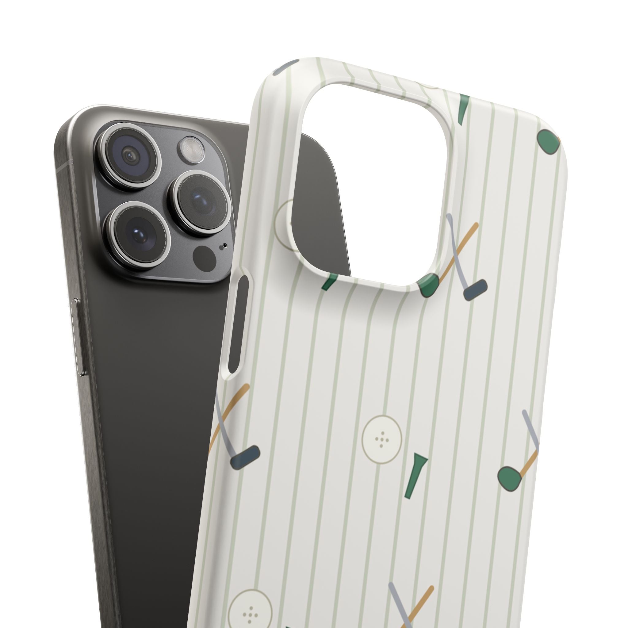 Mamoru Cases | Golf Pattern Snap Phone Case Tee & Mallet Design