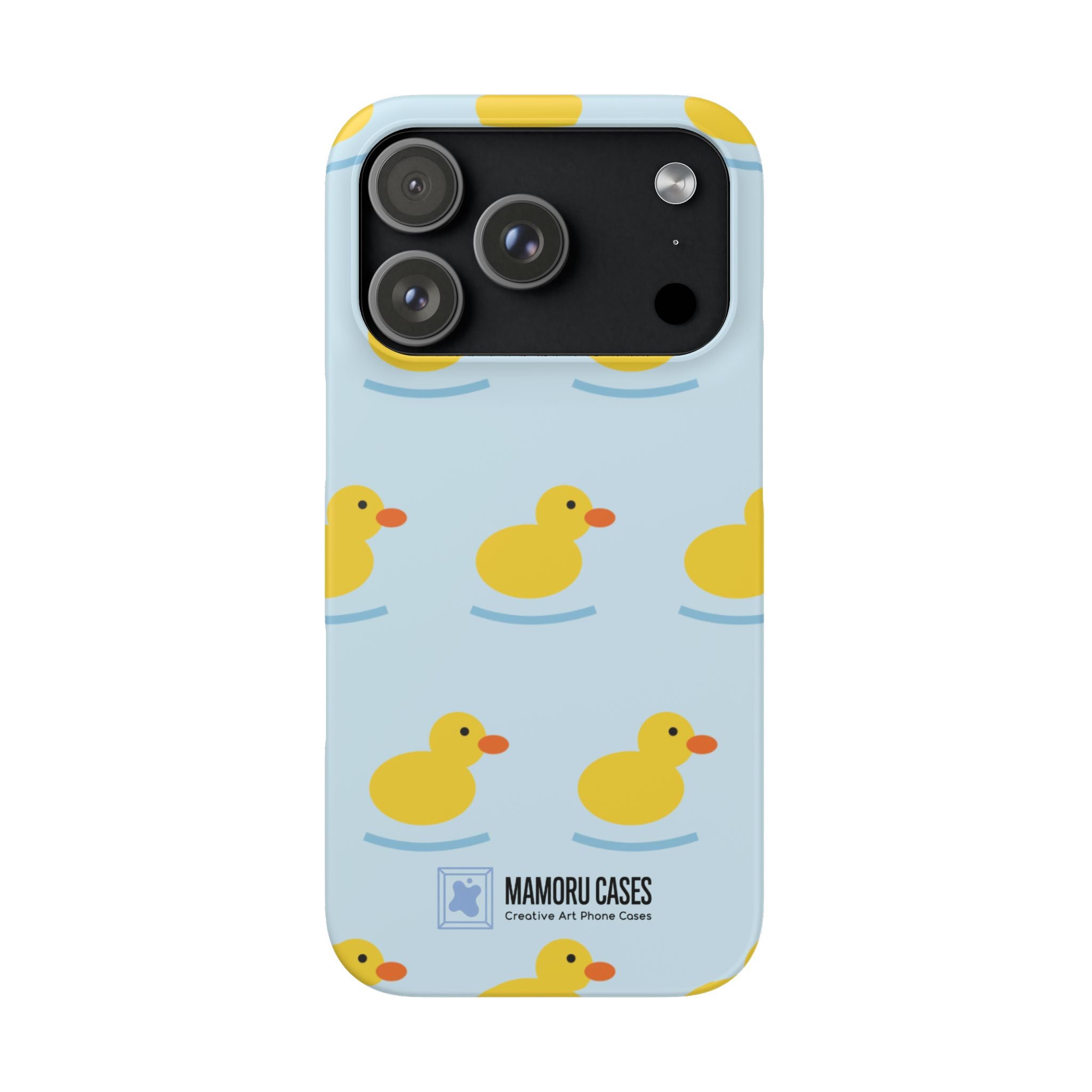 Rubber Duck Phone Case — Cute Yellow Duck Pattern iPhone Case