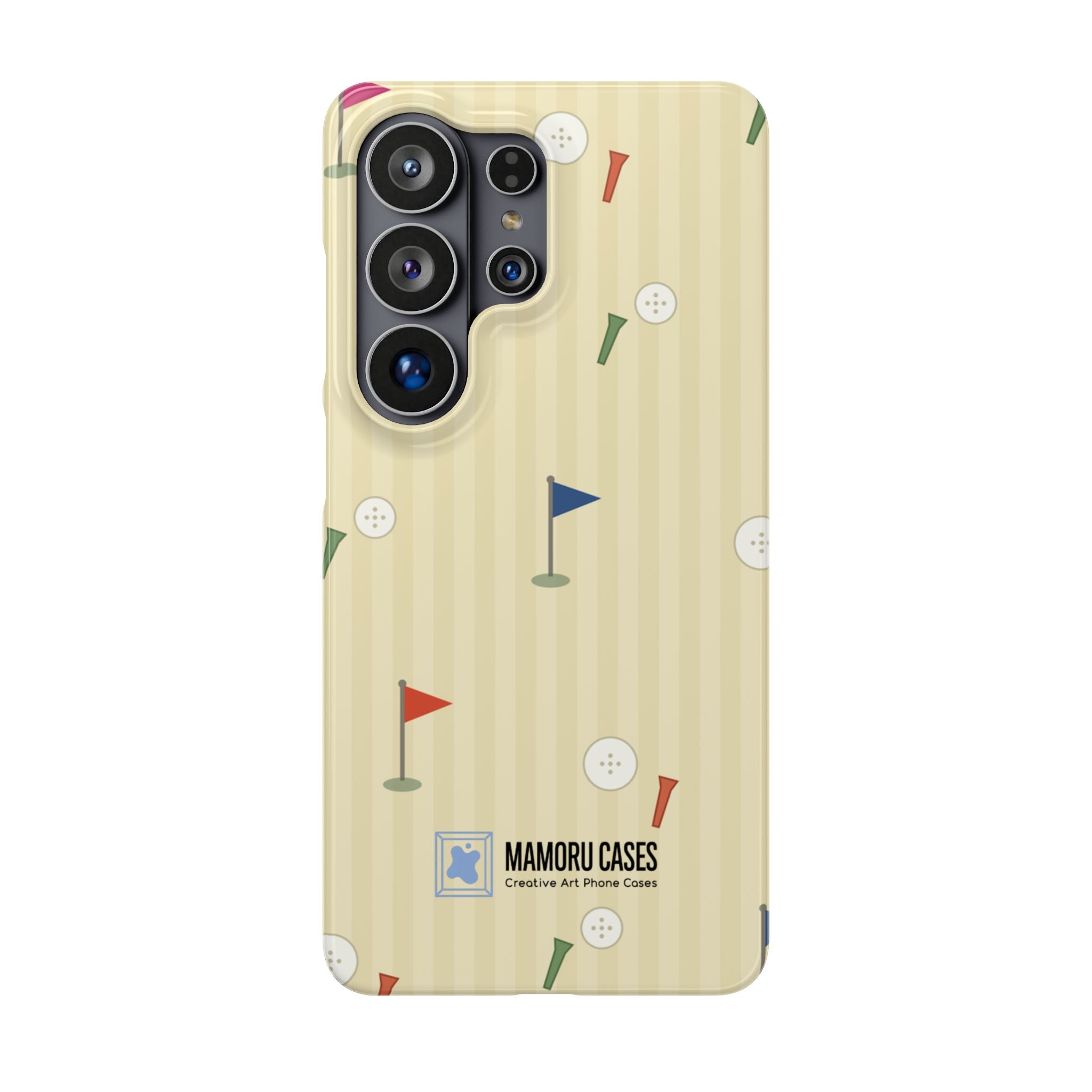 Golf Tee & Button Pattern Phone Case — Slim Snap Phone Case