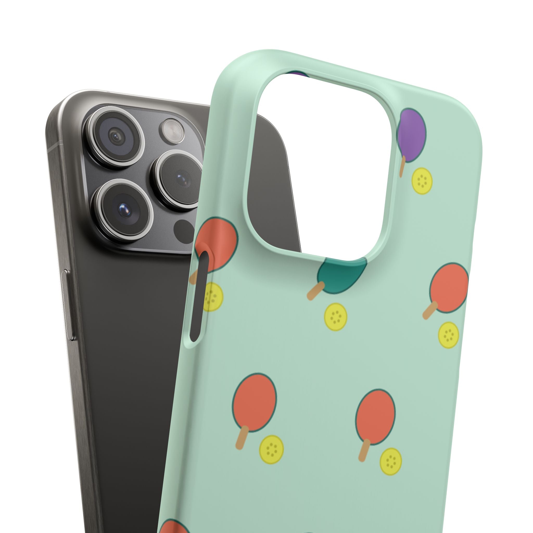 Ping Pong Paddle Pattern Phone Case — Mint Athletic Phone Cover
