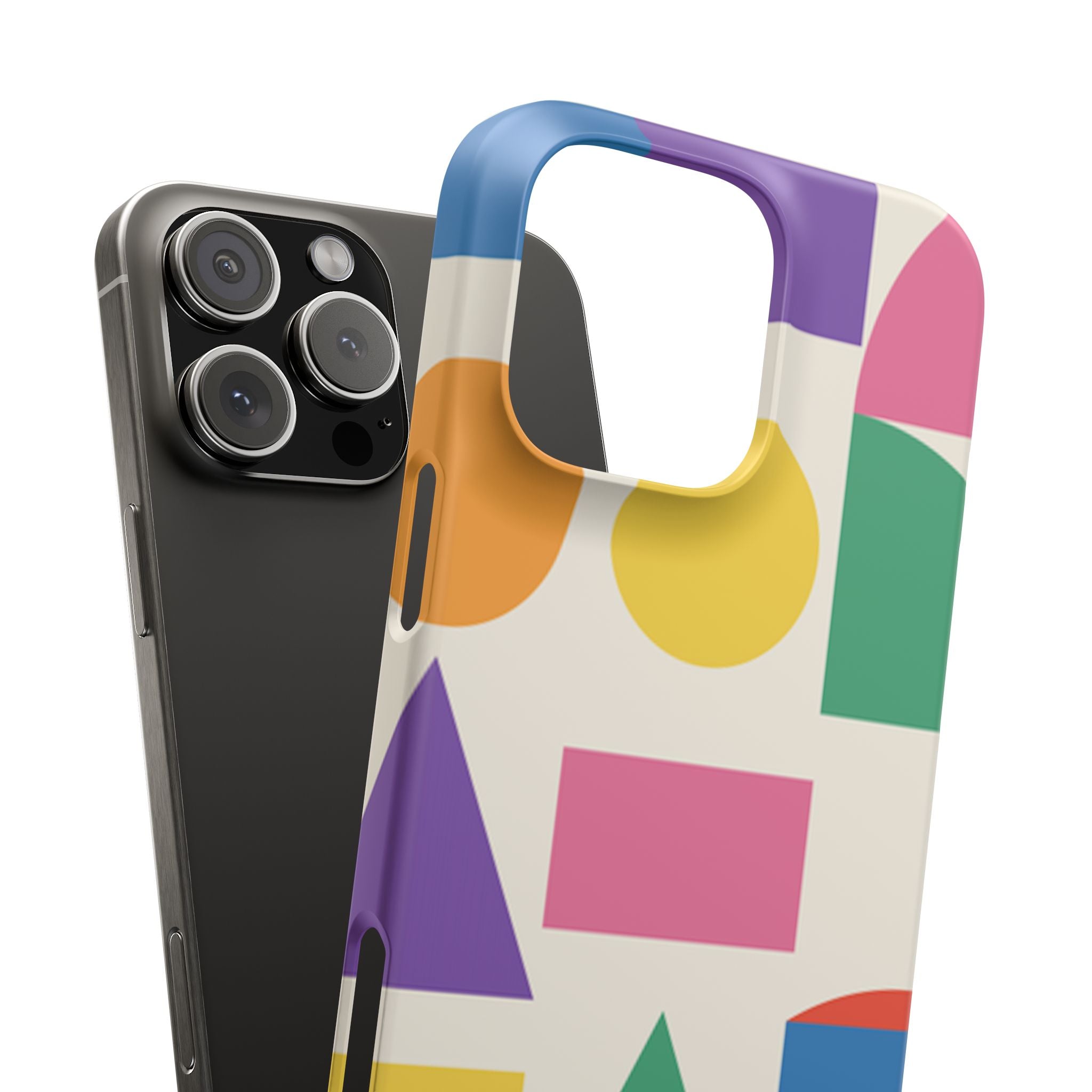 Color Block Shapes Phone Case