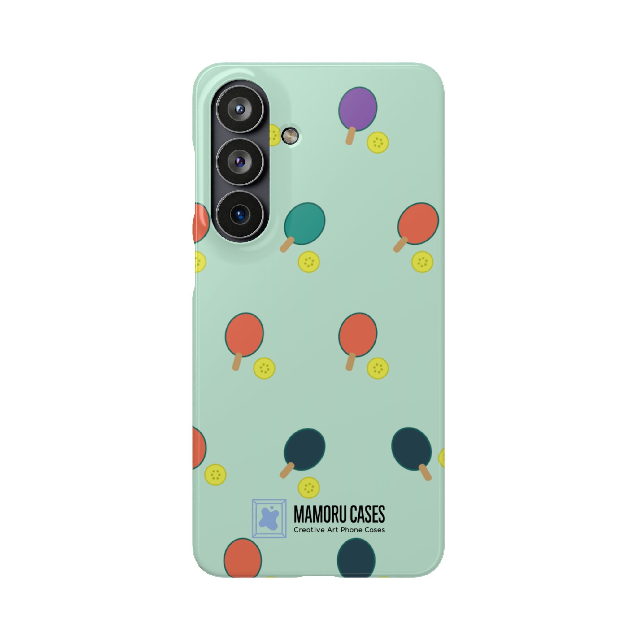 Ping Pong Paddle Pattern Phone Case — Mint Athletic Phone Cover