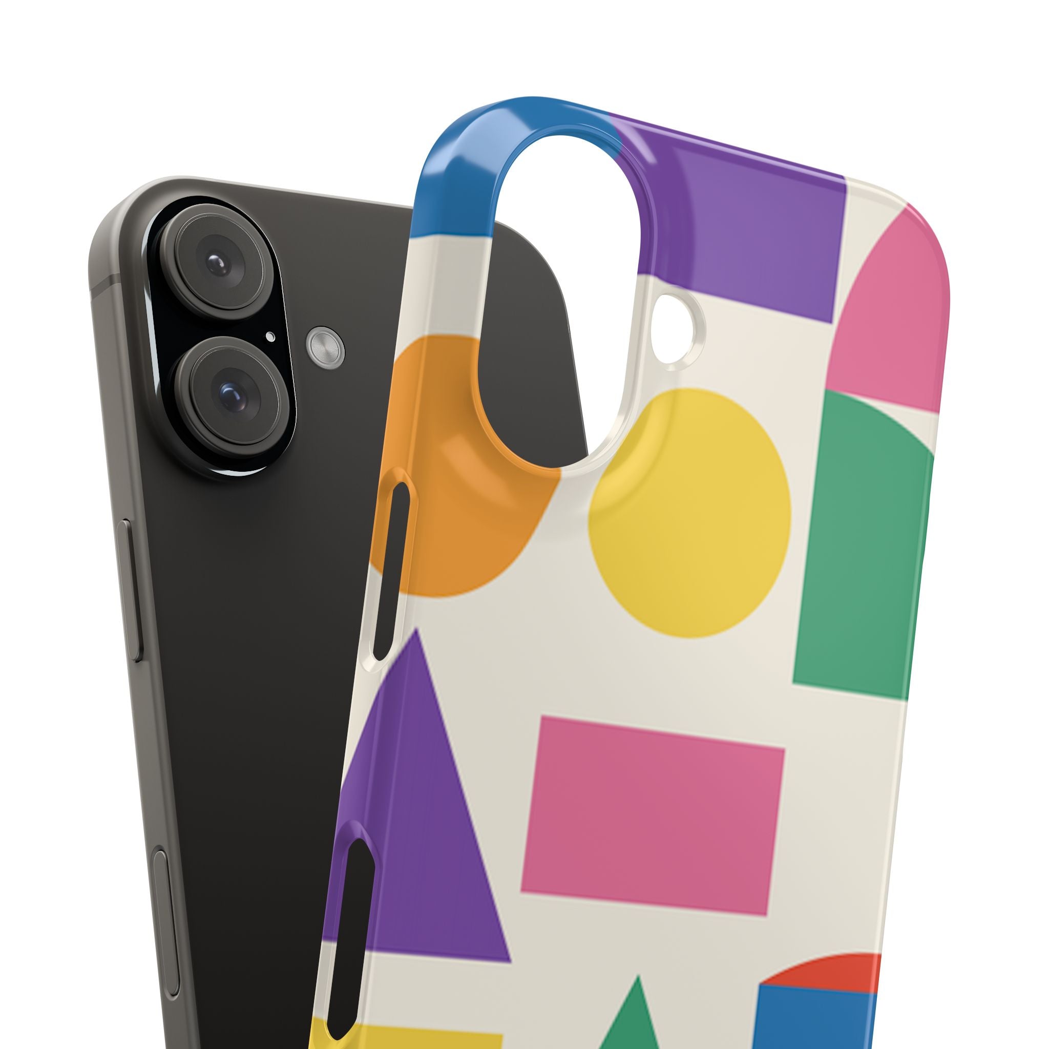 Color Block Shapes Phone Case