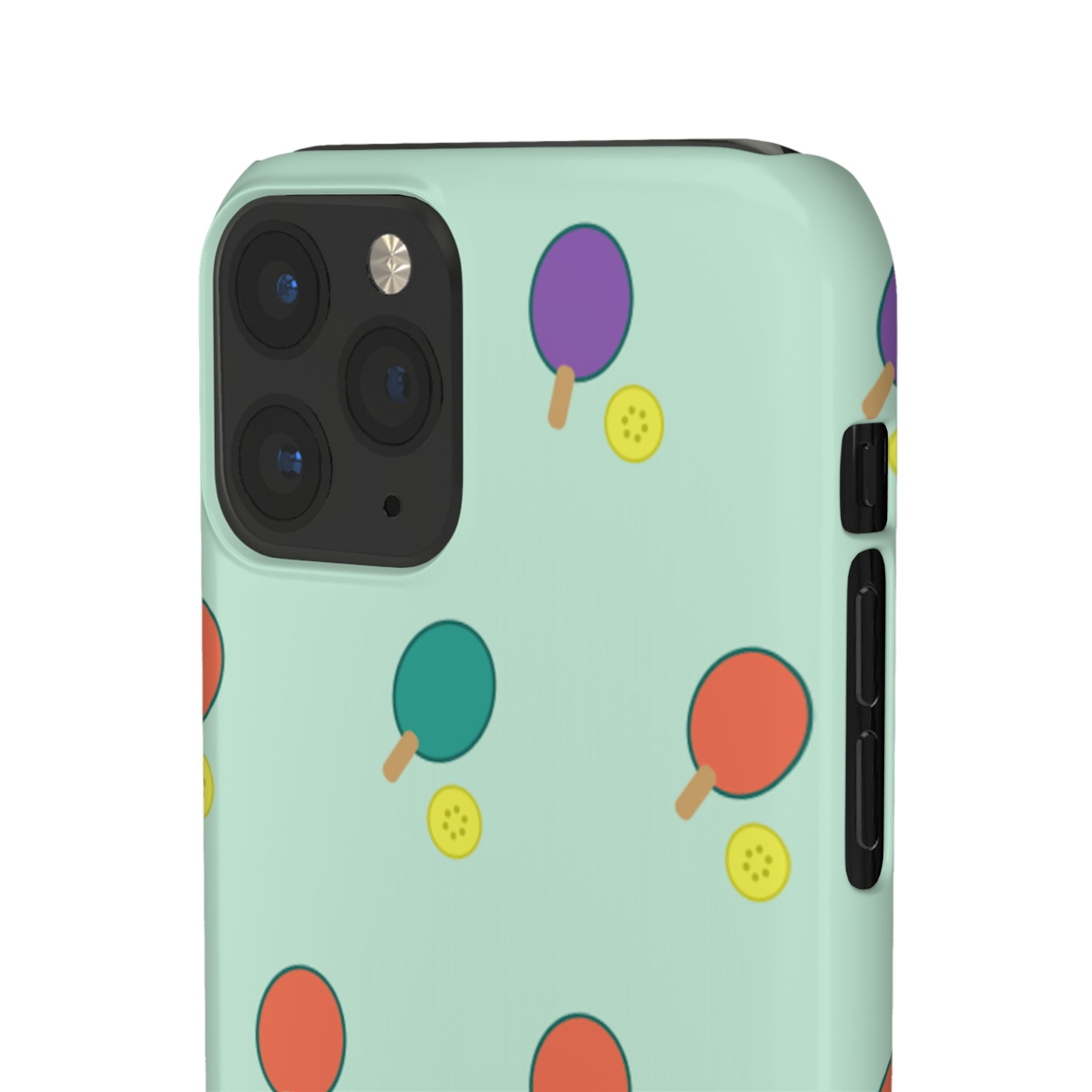 Ping Pong Paddle Pattern Phone Case — Mint Athletic Phone Cover