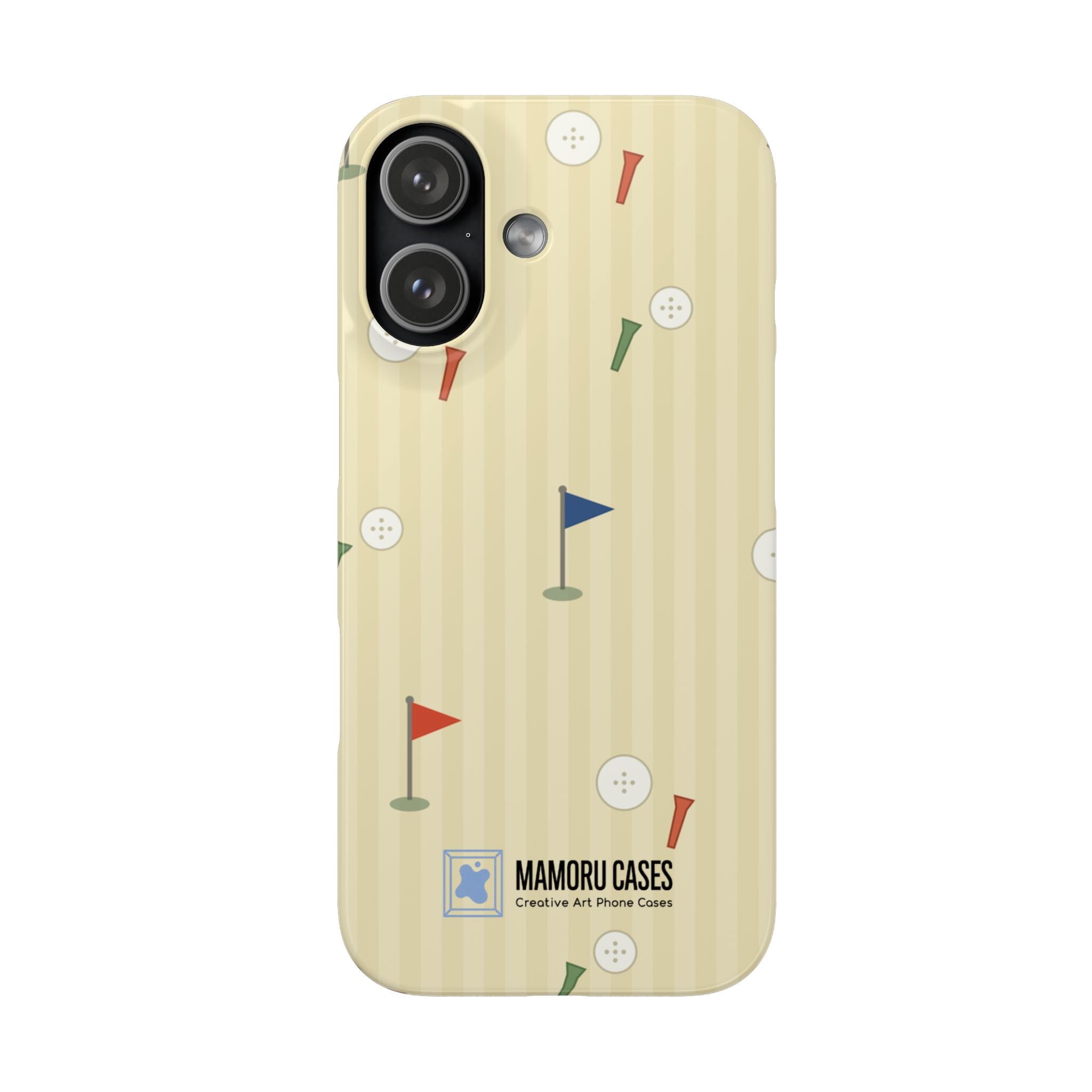 Golf Tee & Button Pattern Phone Case — Slim Snap Phone Case