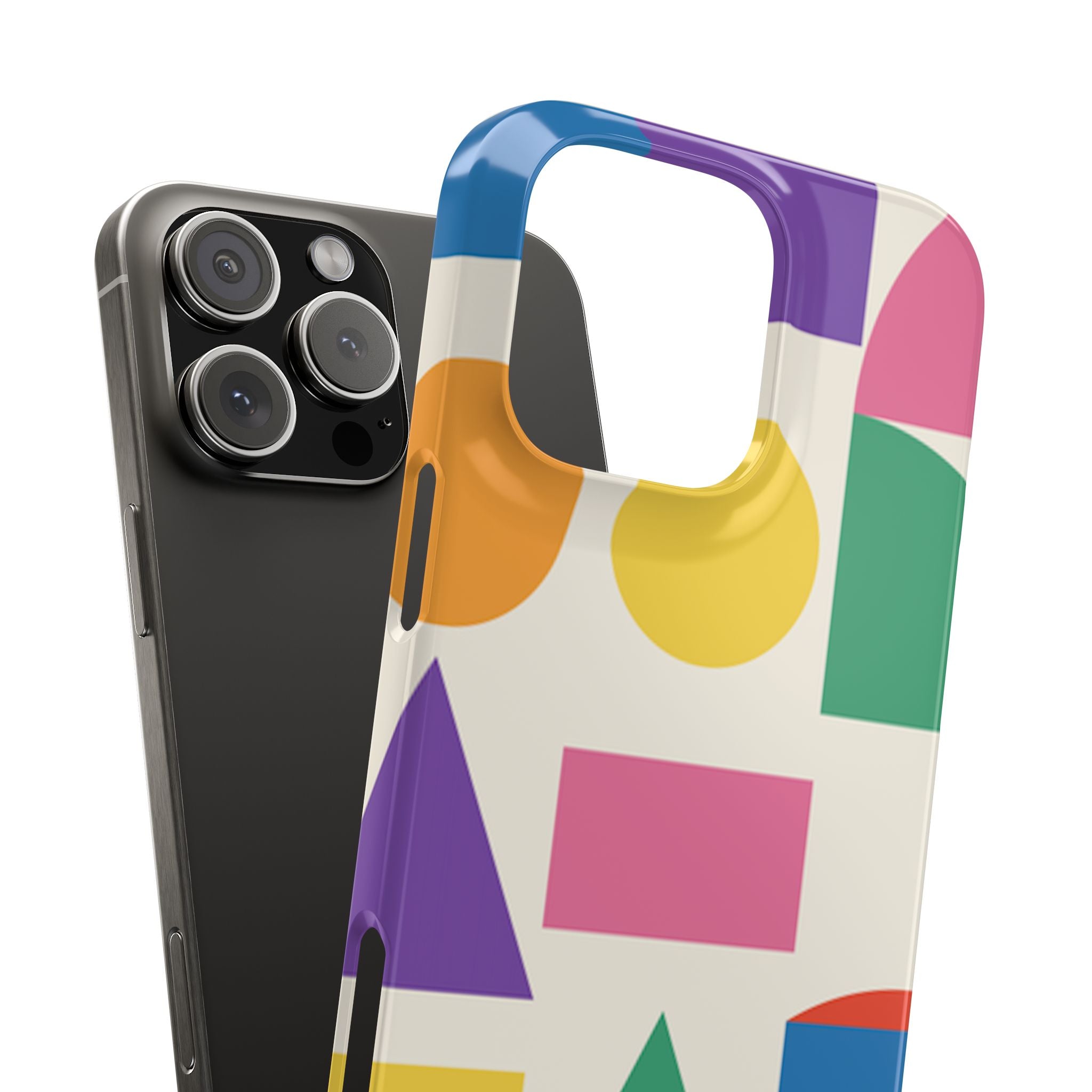Color Block Shapes Phone Case