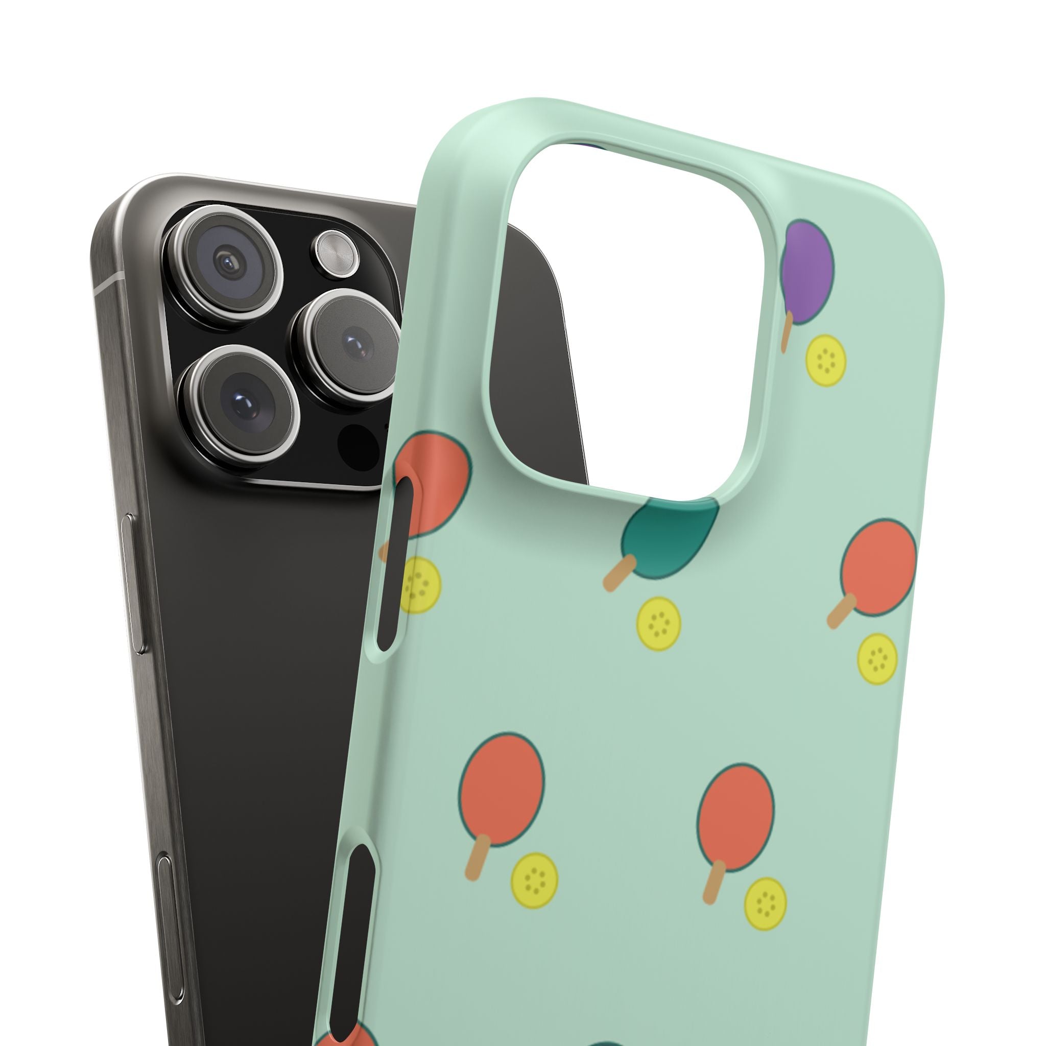 Ping Pong Paddle Pattern Phone Case — Mint Athletic Phone Cover