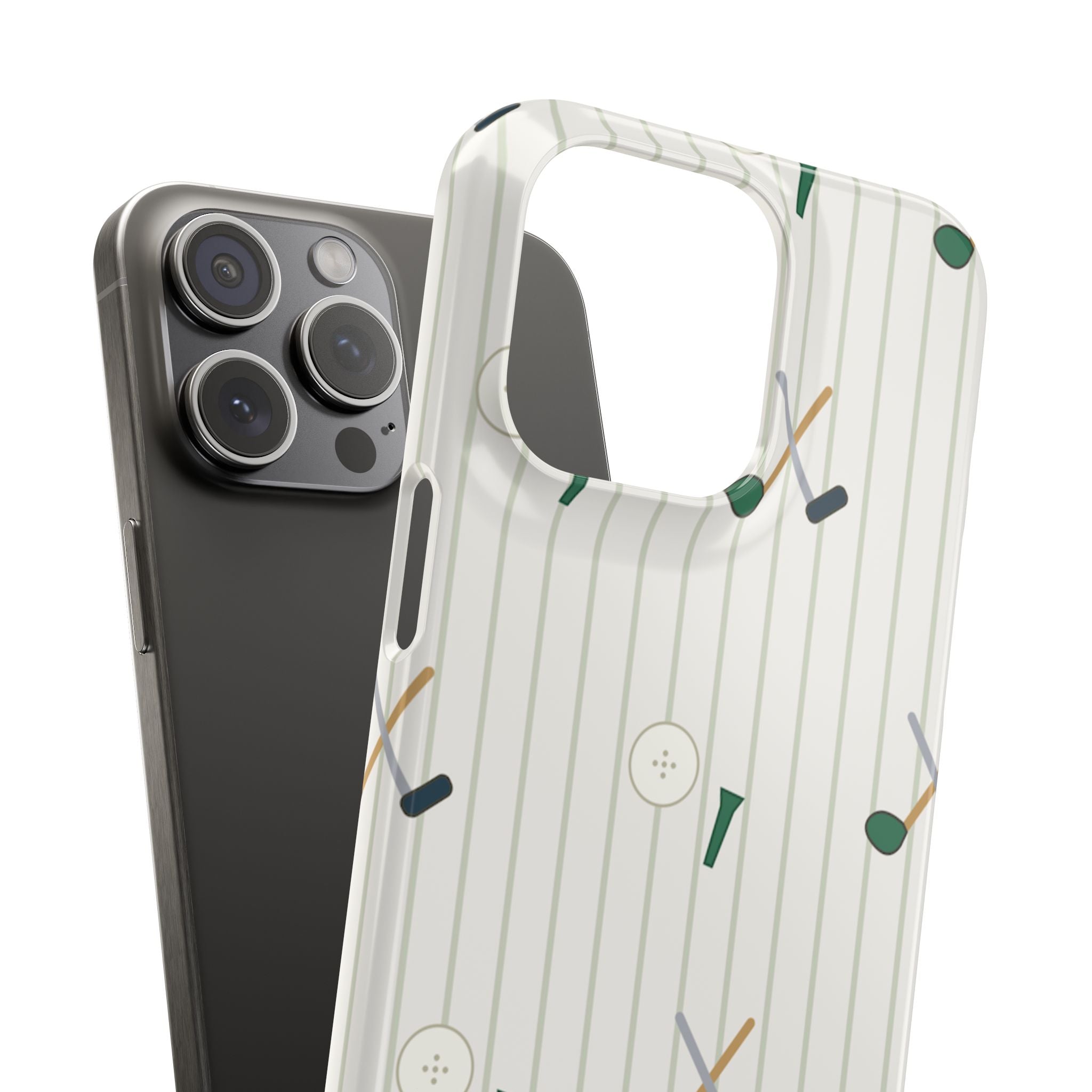 Mamoru Cases | Golf Pattern Snap Phone Case Tee & Mallet Design