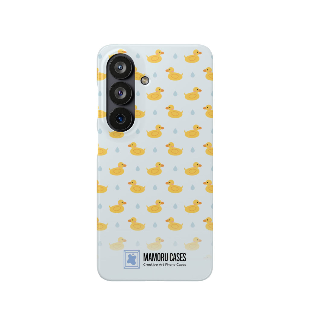 Rubber Duck Pattern Phone Case — Cute Yellow Ducks Waterproof Design