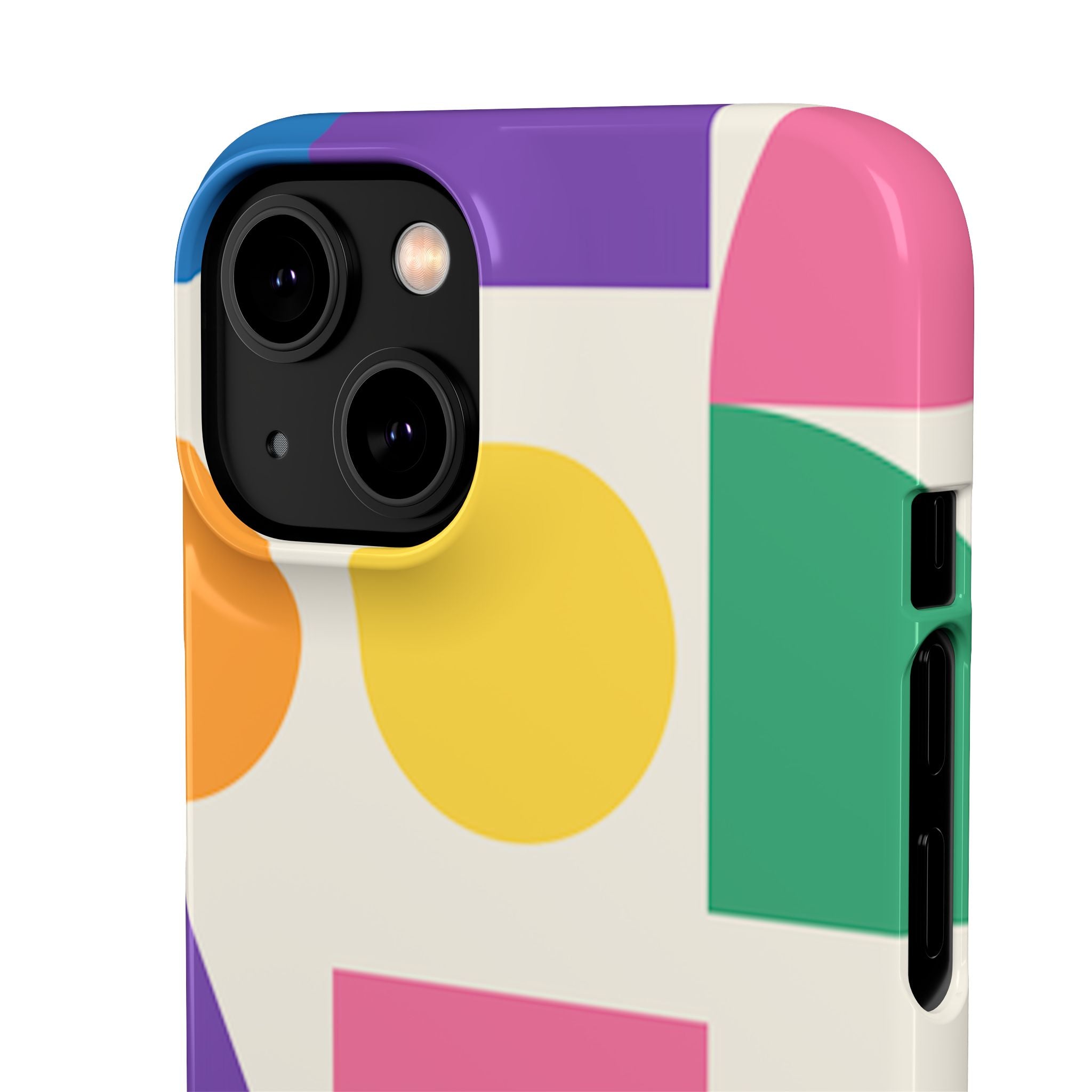 Color Block Shapes Phone Case