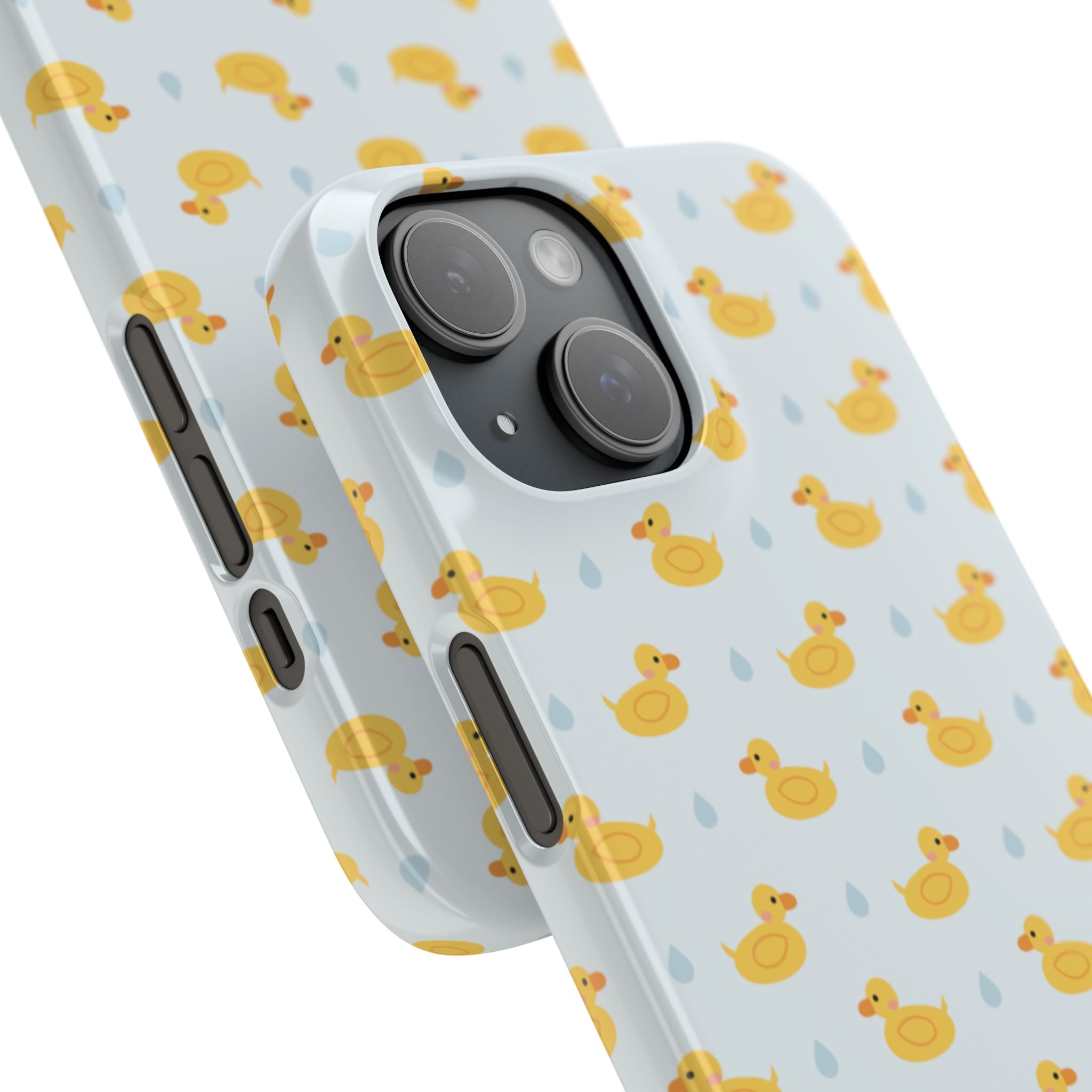 Rubber Duck Pattern Phone Case — Cute Yellow Ducks Waterproof Design