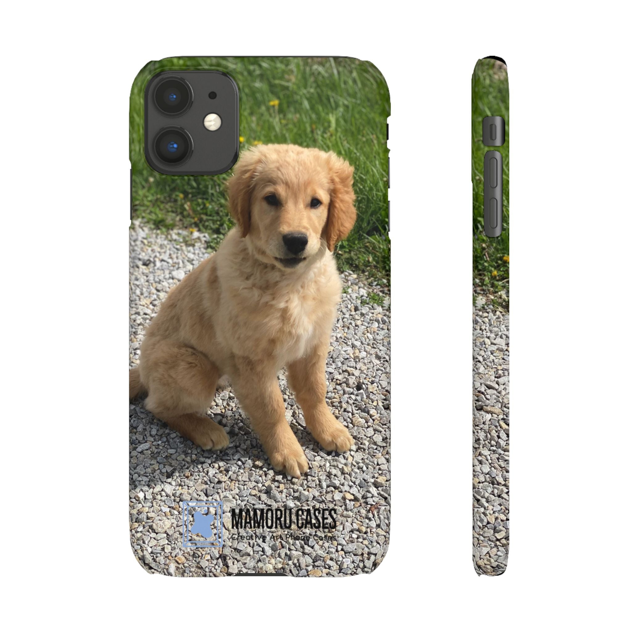 Phone Case — Cute Golden Retriever Puppy Photo Protective Snap Case