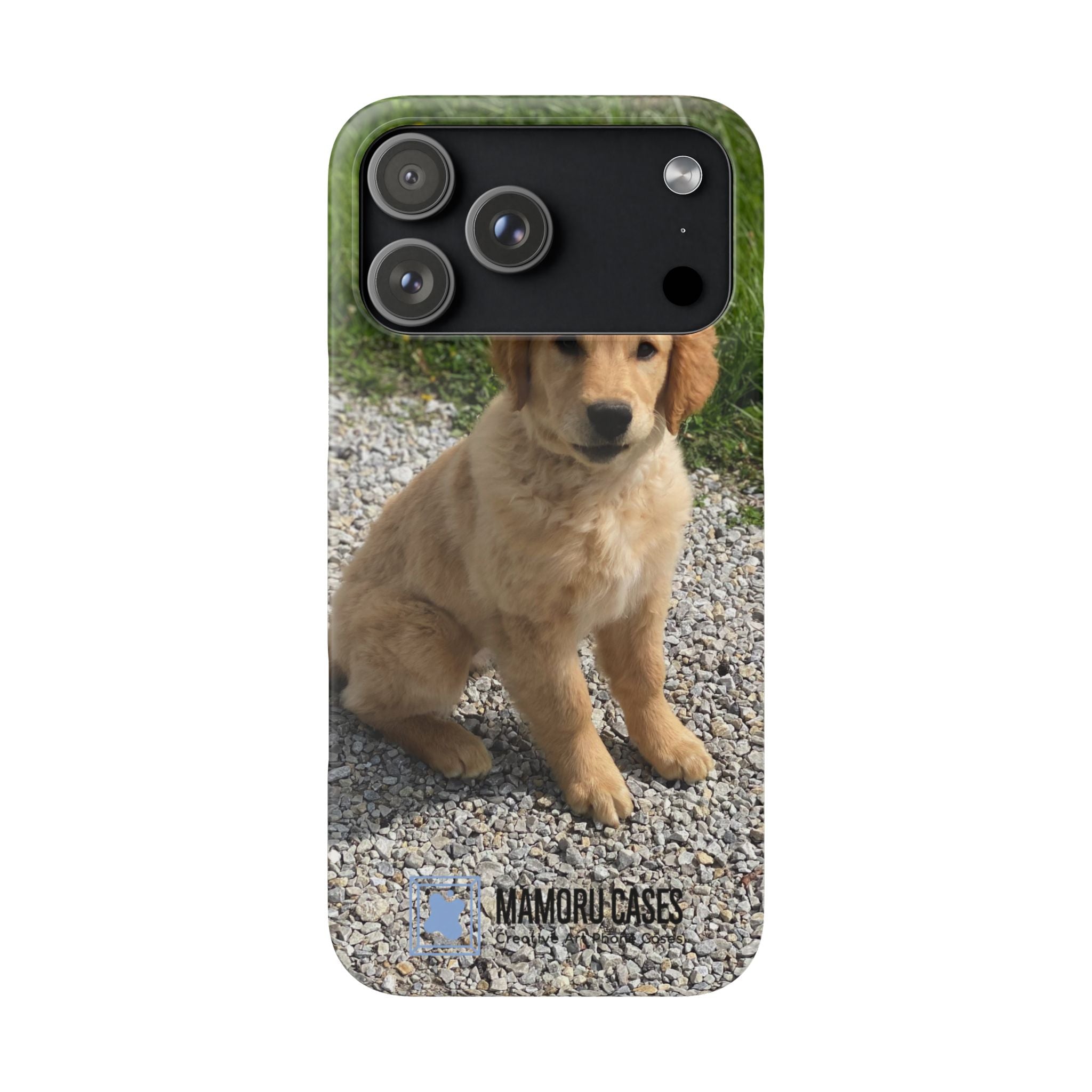 Phone Case — Cute Golden Retriever Puppy Photo Protective Snap Case