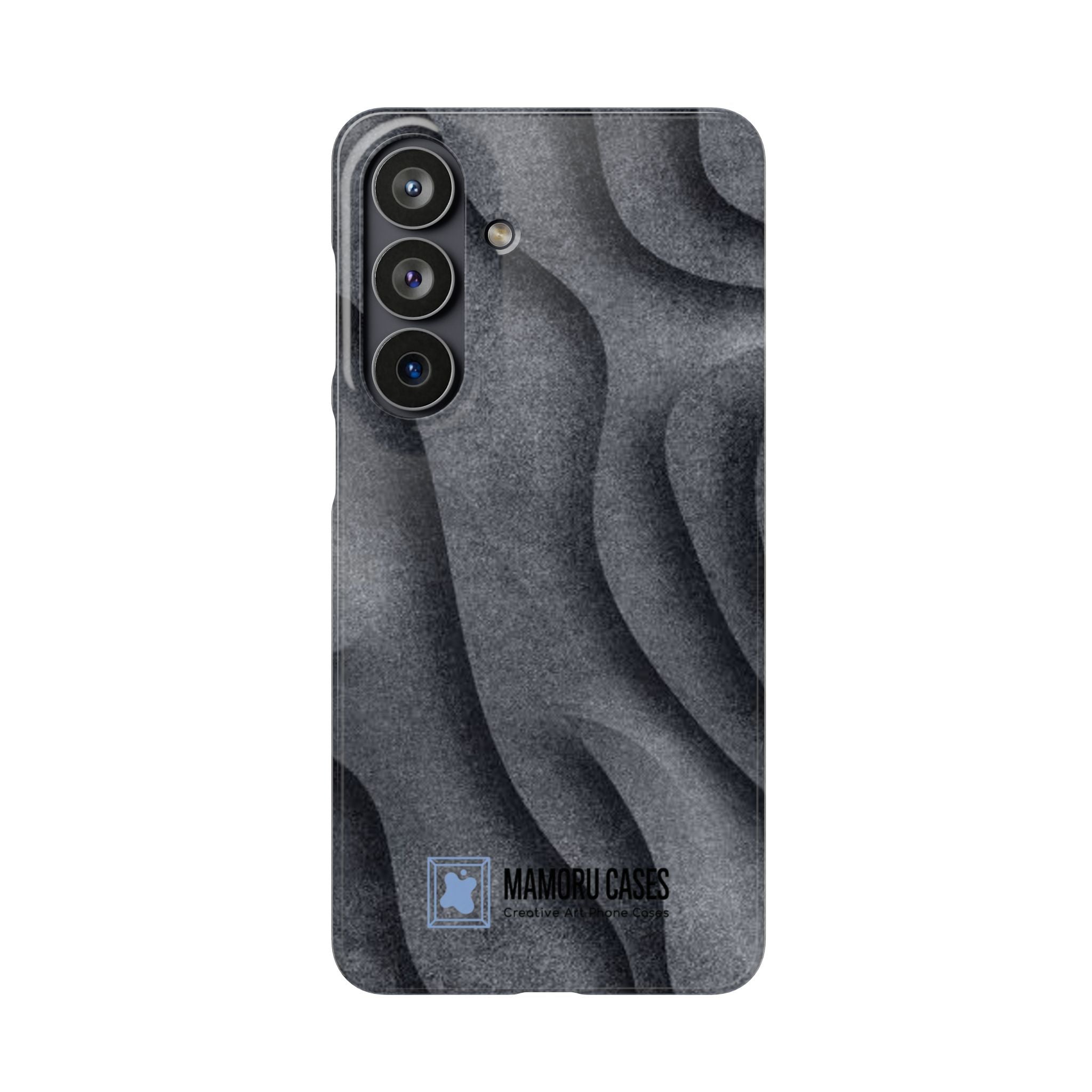 Phone Case — Textured Charcoal Wave Snap Case