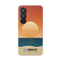 Sunset Horizon Phone Case — Minimal Beach Sunset Graphic for iPhone & Samsung