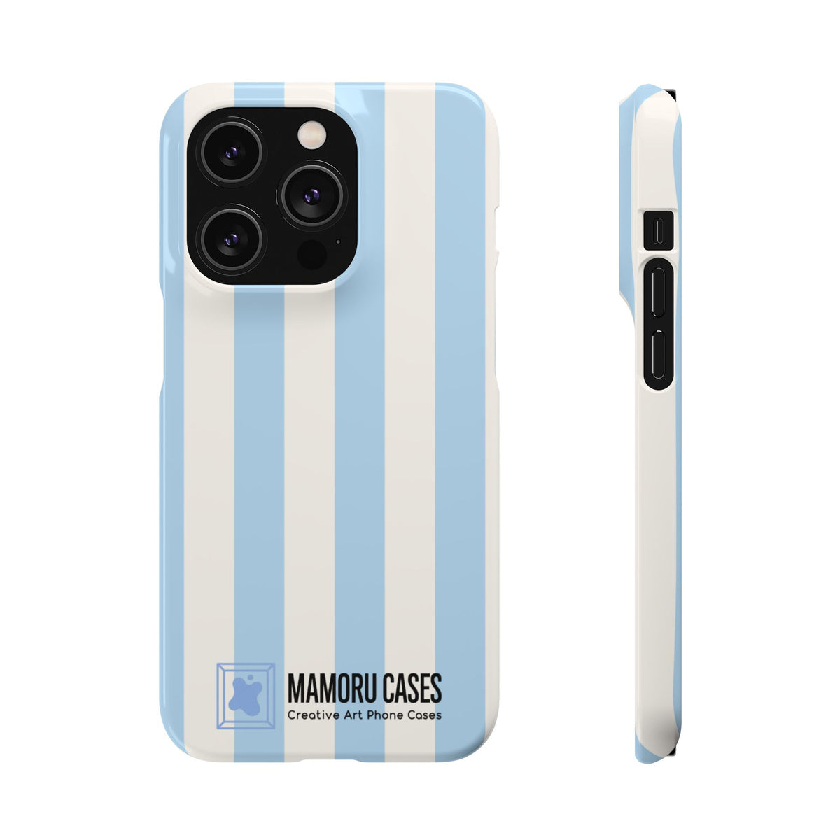 Sky Blue Stripe Phone Case