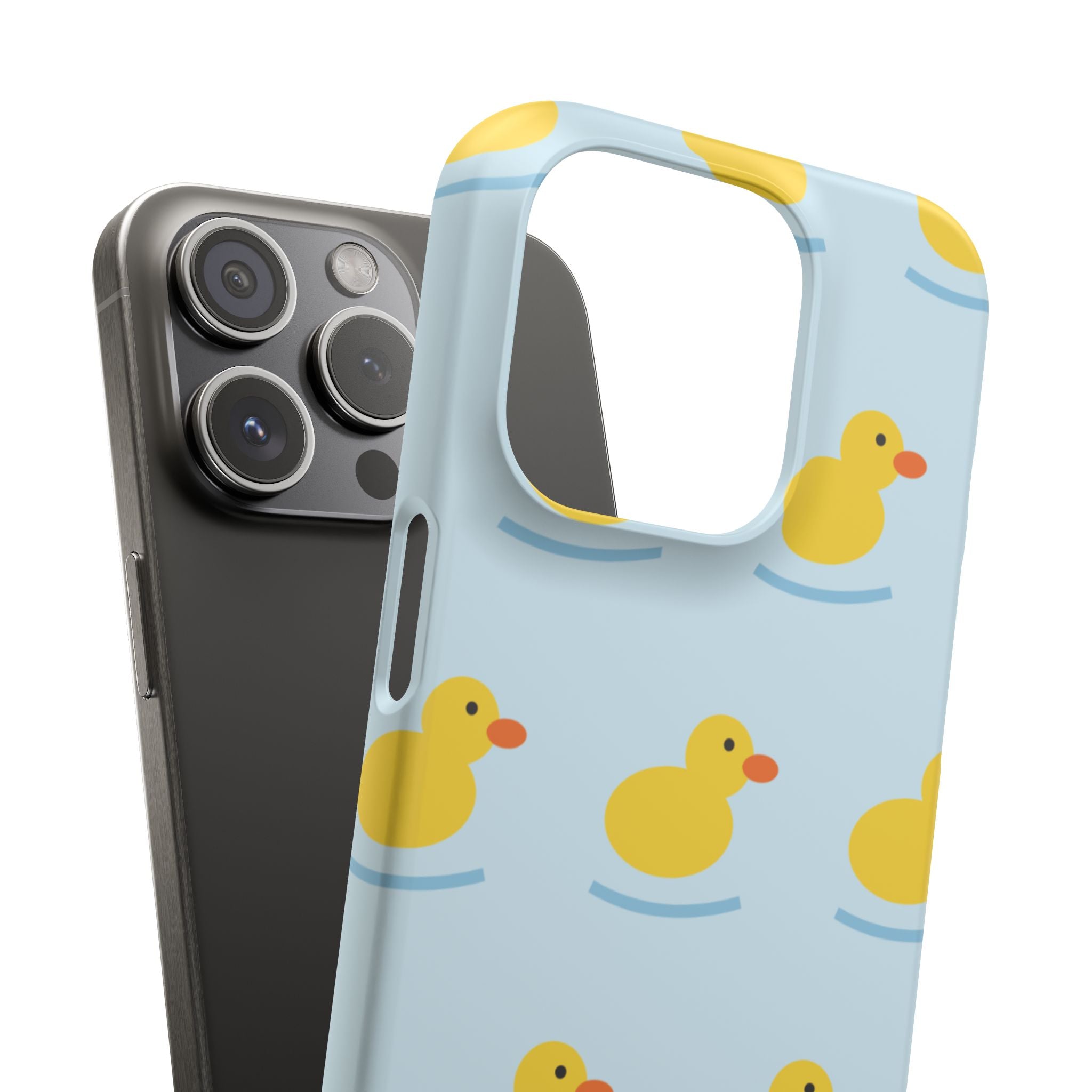 Rubber Duck Phone Case — Cute Yellow Duck Pattern iPhone Case