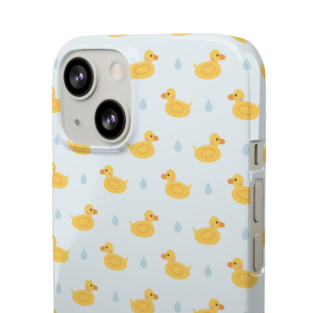 Rubber Duck Pattern Phone Case — Cute Yellow Ducks Waterproof Design