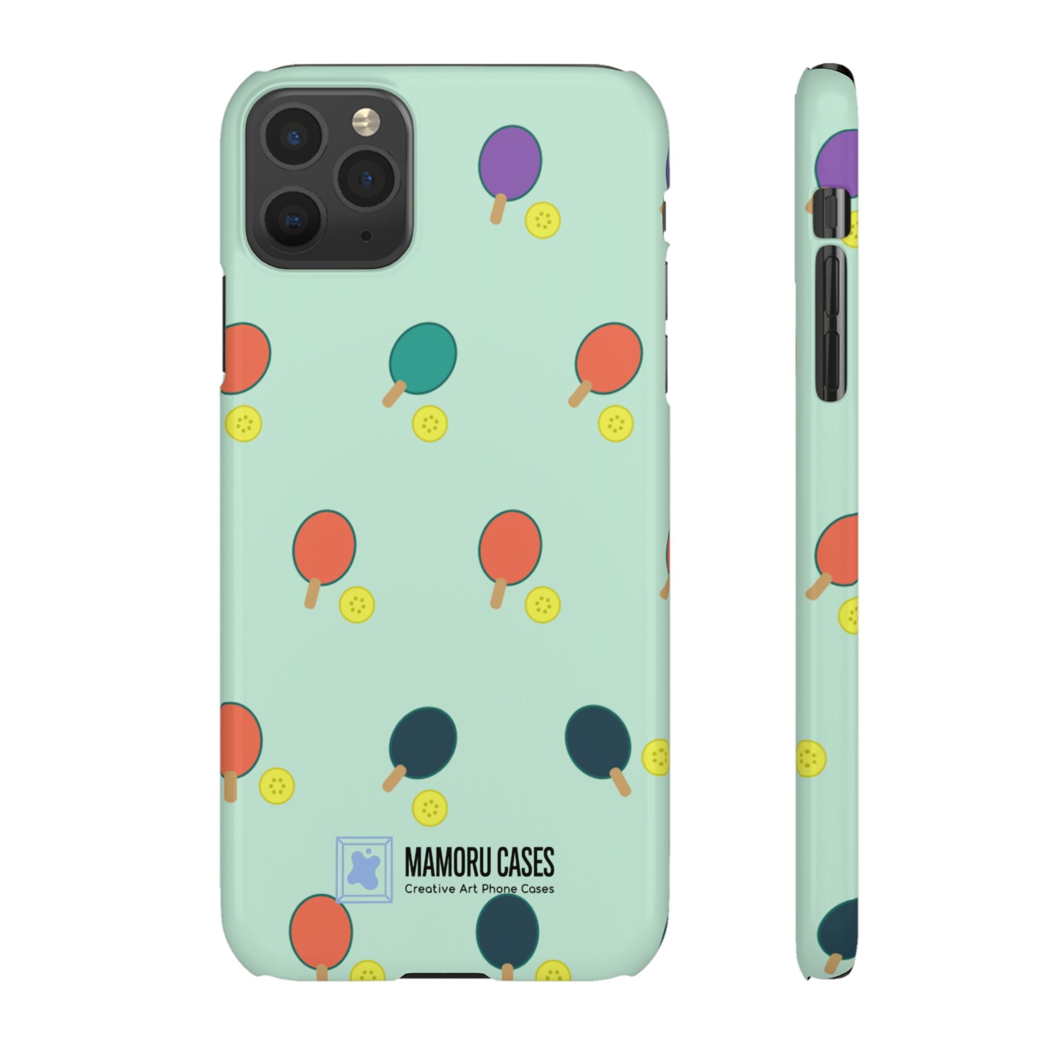 Ping Pong Paddle Pattern Phone Case — Mint Athletic Phone Cover
