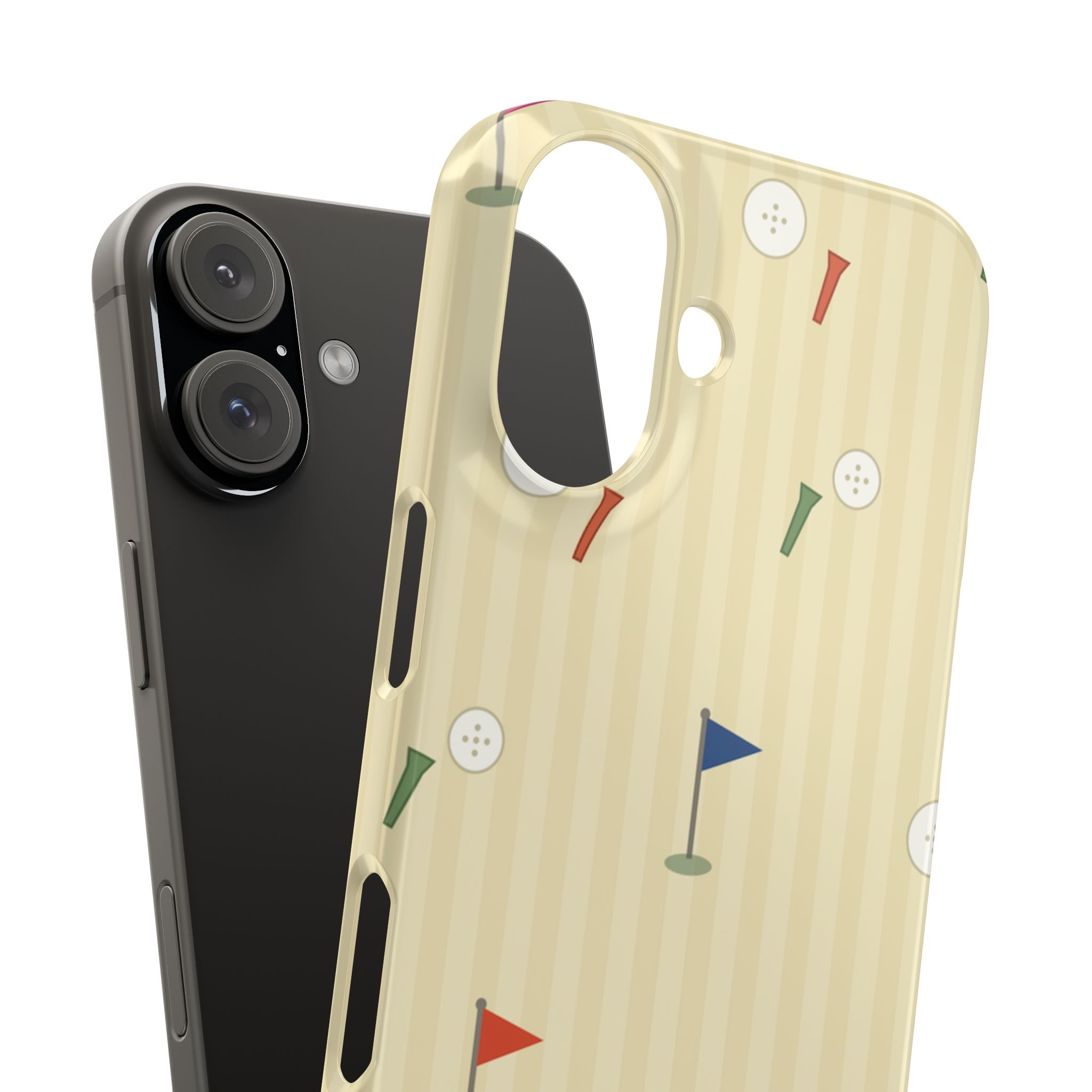Golf Tee & Button Pattern Phone Case — Slim Snap Phone Case