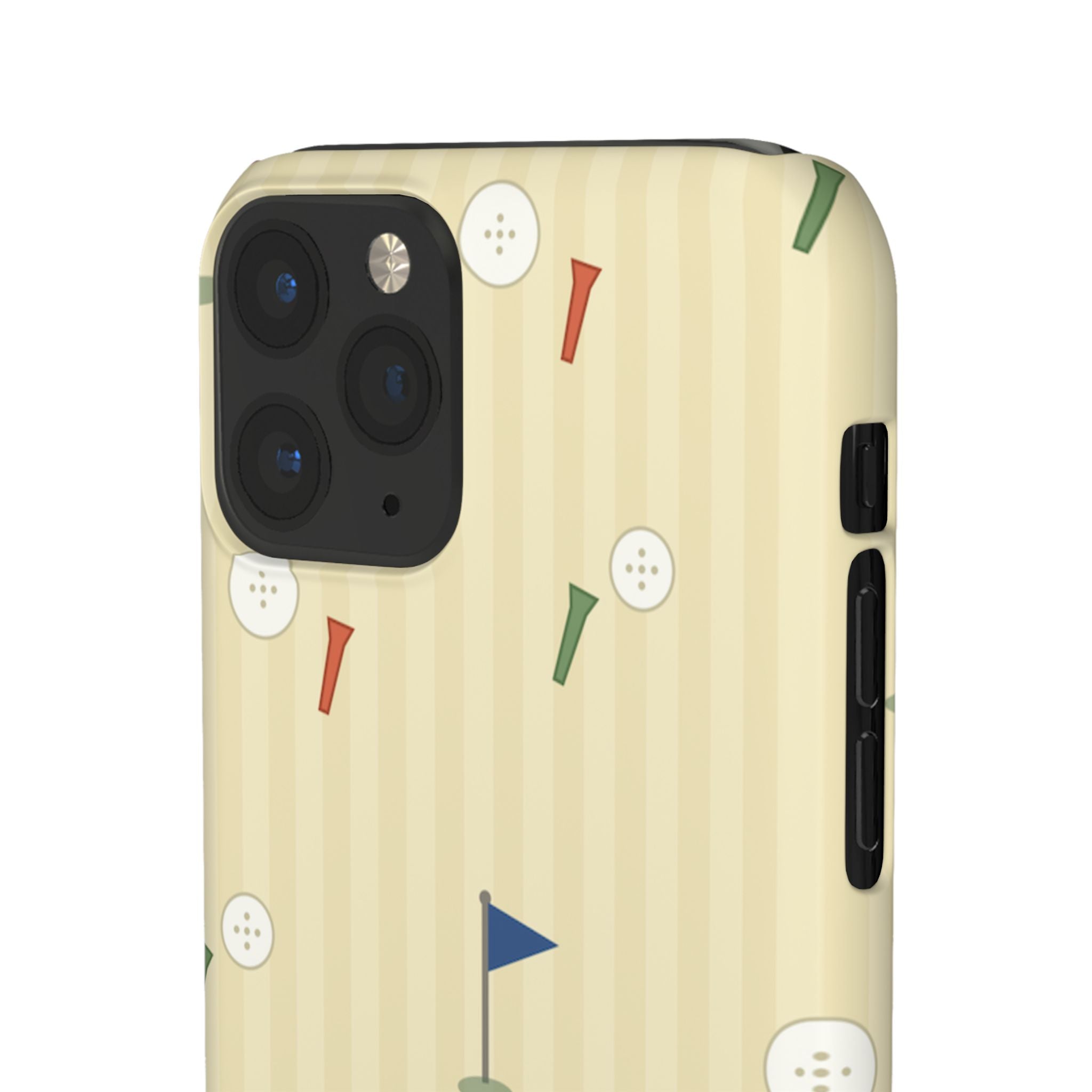 Golf Tee & Button Pattern Phone Case — Slim Snap Phone Case