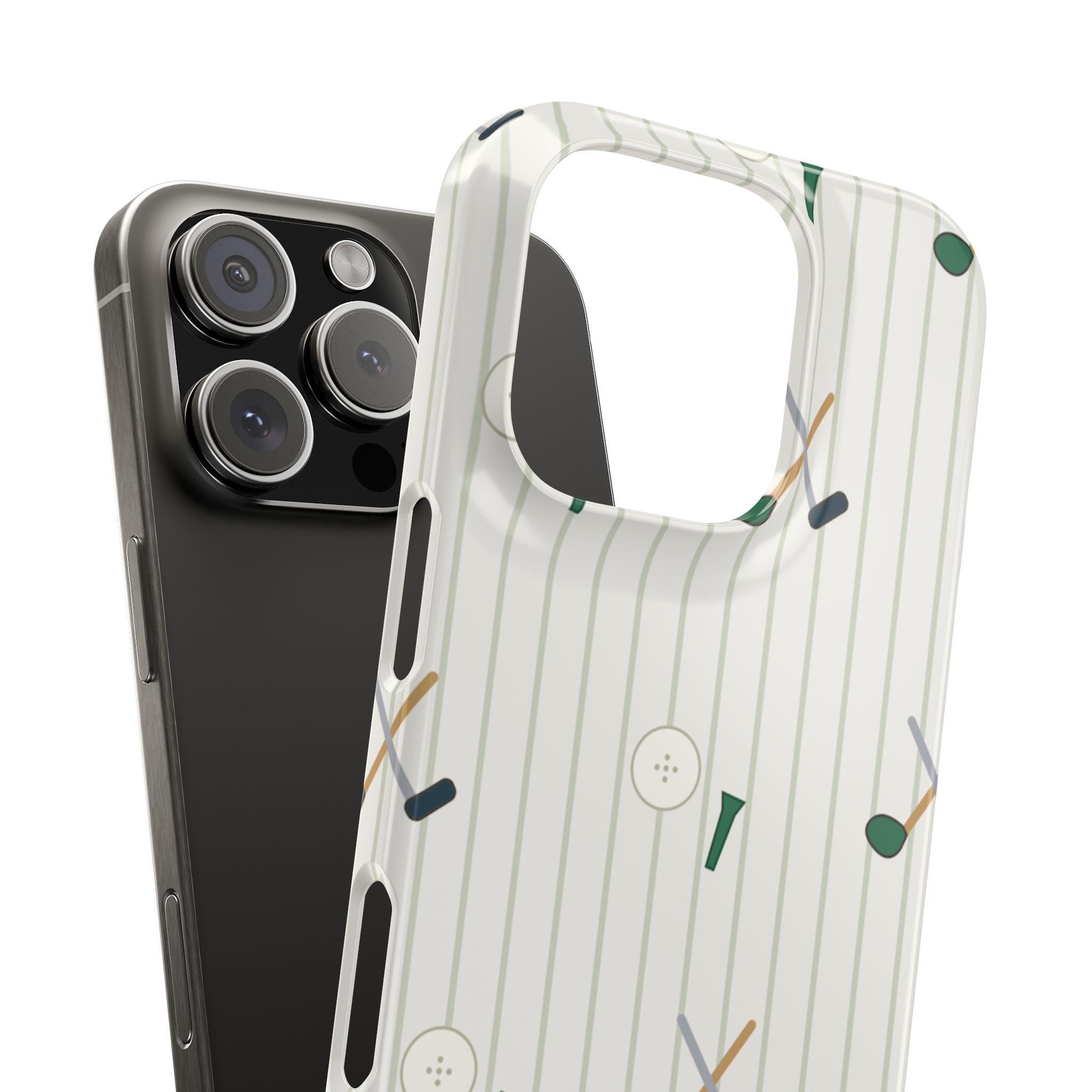 Mamoru Cases | Golf Pattern Snap Phone Case Tee & Mallet Design