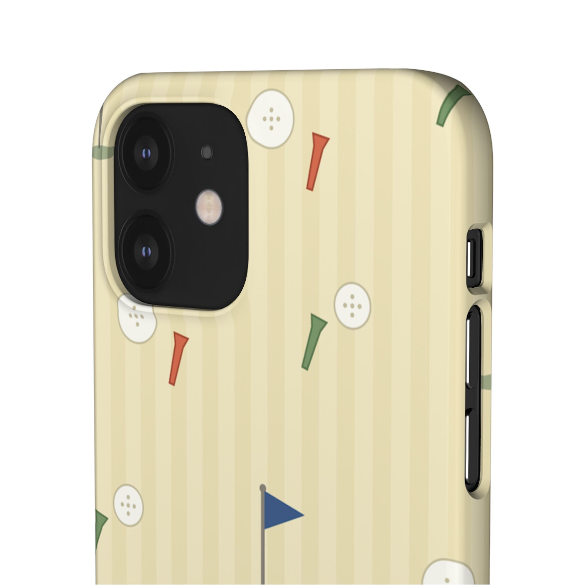 Golf Tee & Button Pattern Phone Case — Slim Snap Phone Case