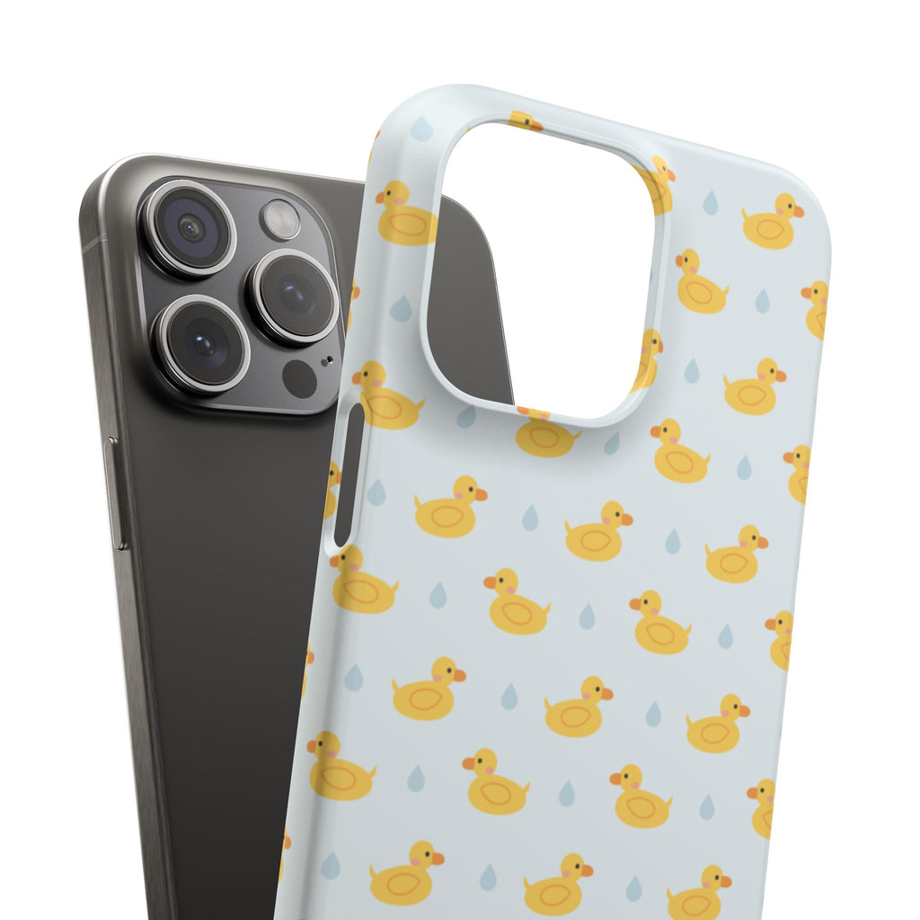 Rubber Duck Pattern Phone Case — Cute Yellow Ducks Waterproof Design