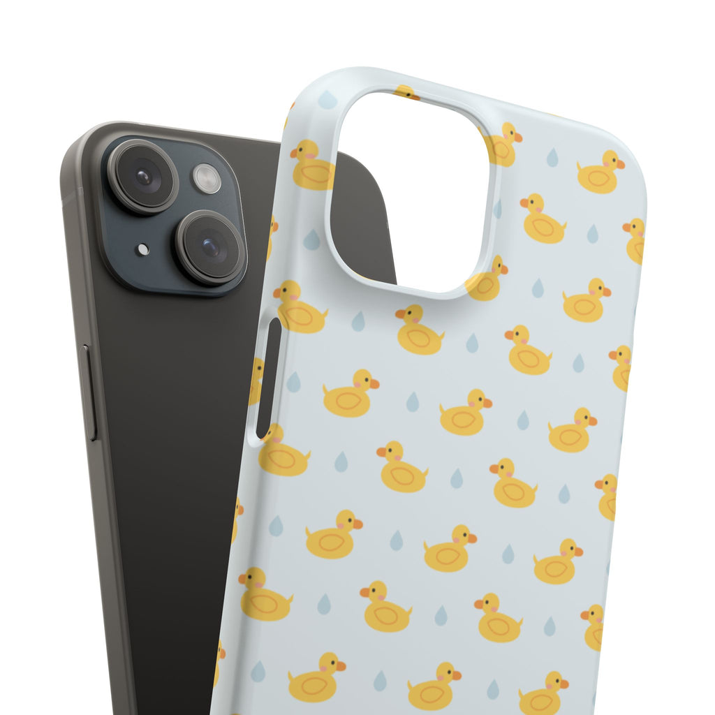 Rubber Duck Pattern Phone Case — Cute Yellow Ducks Waterproof Design