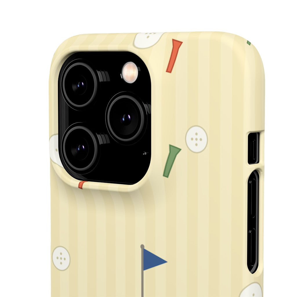 Golf Tee & Button Pattern Phone Case — Slim Snap Phone Case