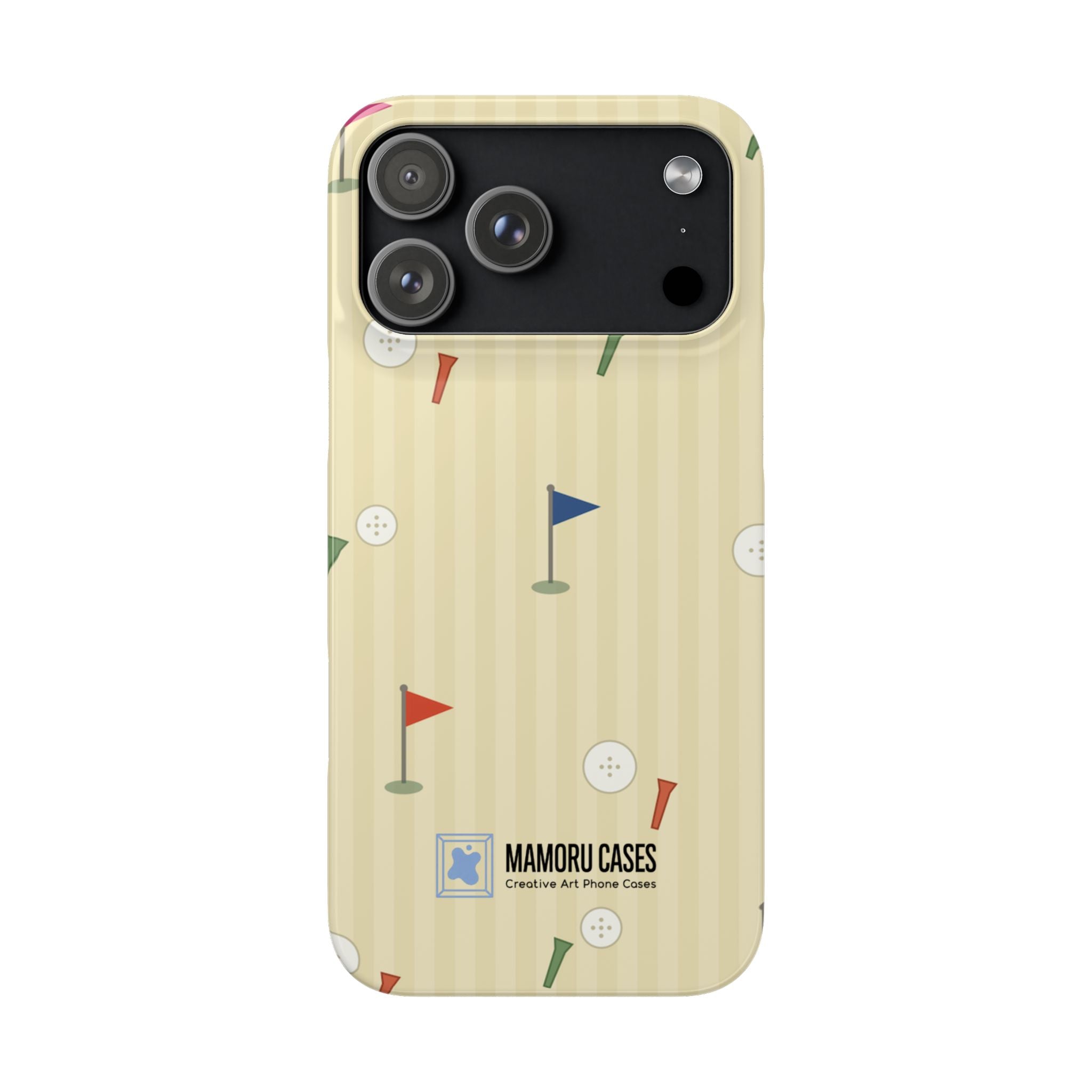 Golf Tee & Button Pattern Phone Case — Slim Snap Phone Case