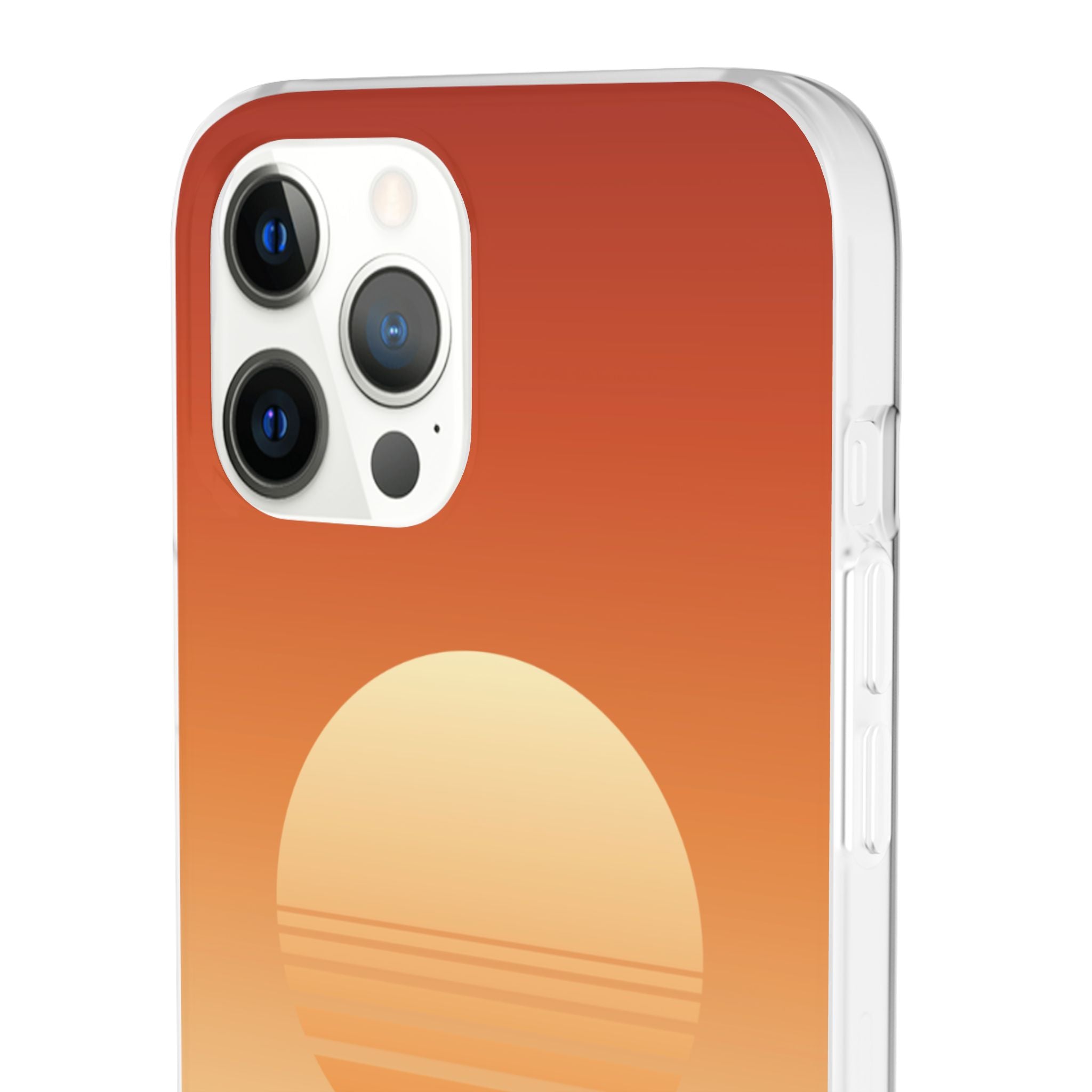 Sunset Horizon Phone Case — Minimal Beach Sunset Graphic for iPhone & Samsung