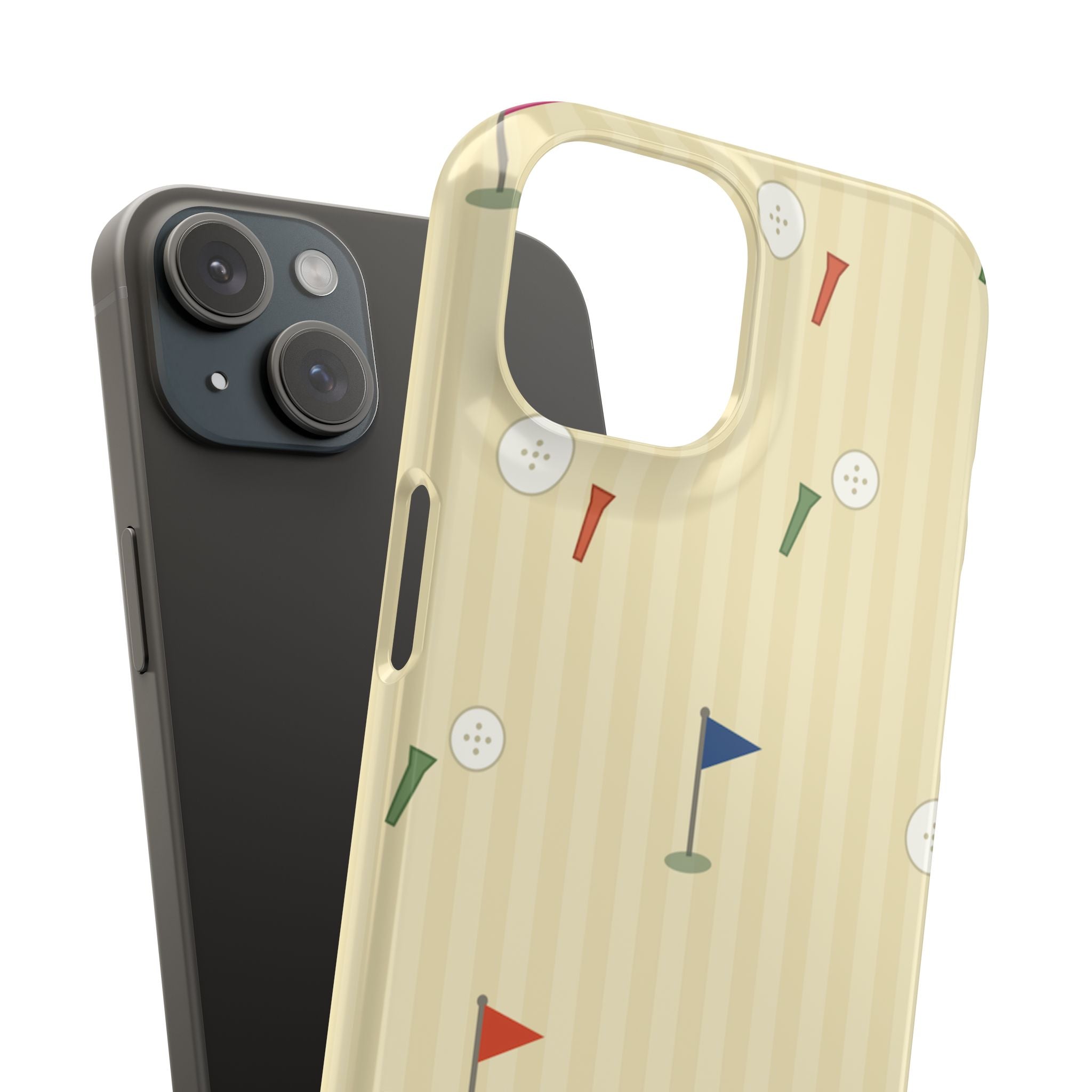 Golf Tee & Button Pattern Phone Case — Slim Snap Phone Case