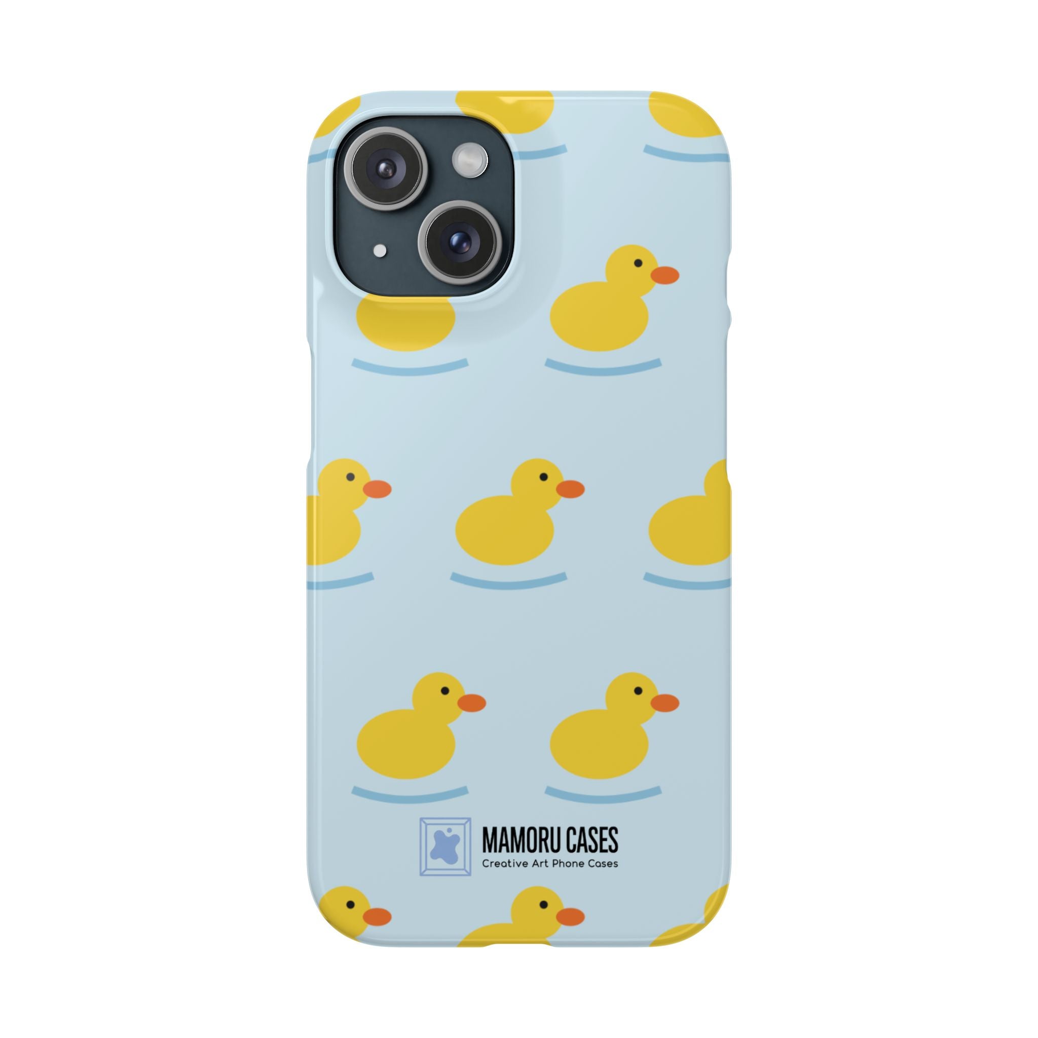 Rubber Duck Phone Case — Cute Yellow Duck Pattern iPhone Case